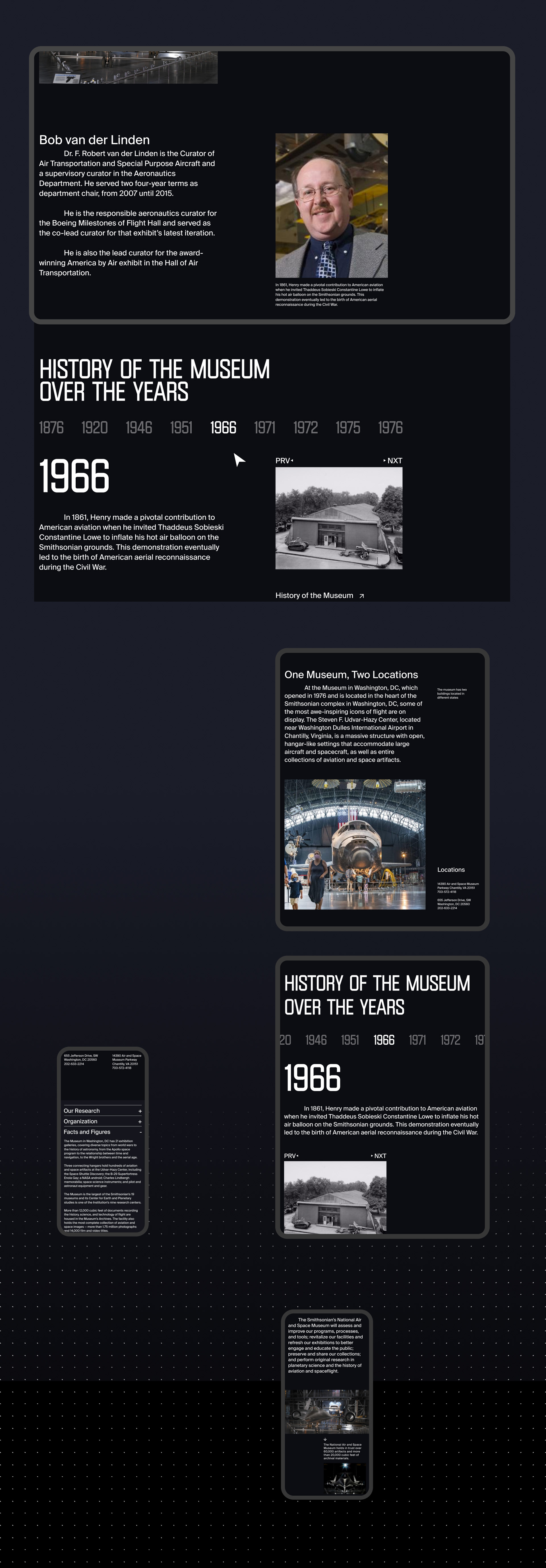 Smithsonian Air and Space Museum Website | Brutal Style — Изображение №12 — Интерфейсы, Анимация на Dprofile