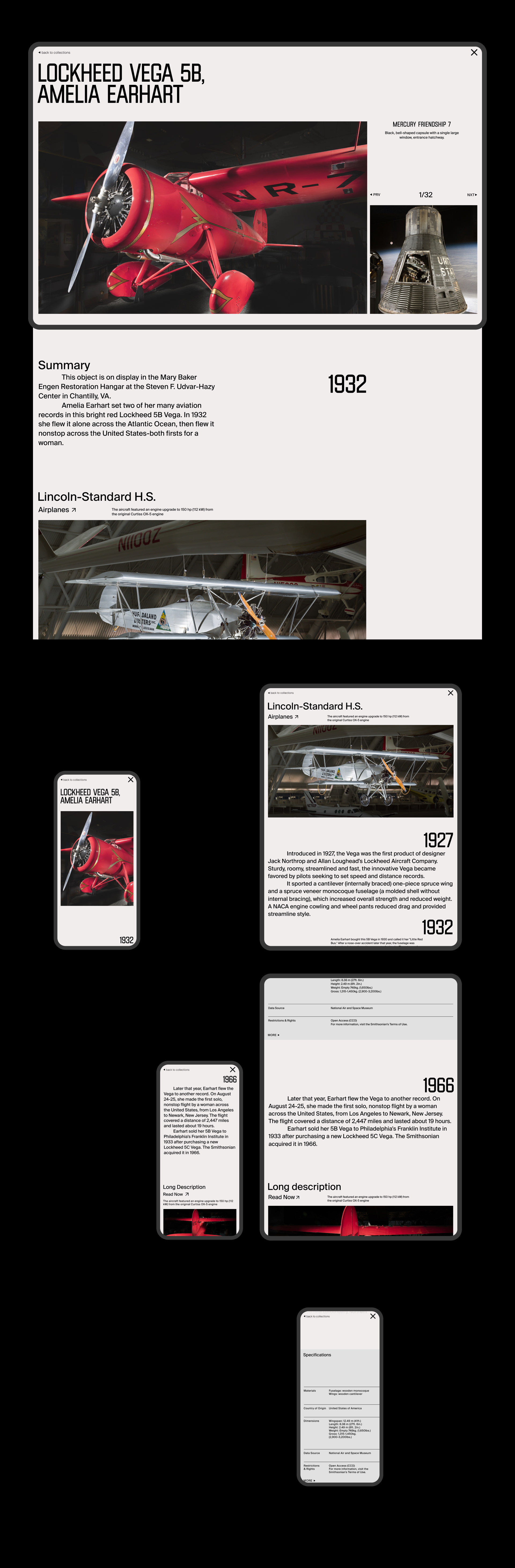 Smithsonian Air and Space Museum Website | Brutal Style — Изображение №10 — Интерфейсы, Анимация на Dprofile