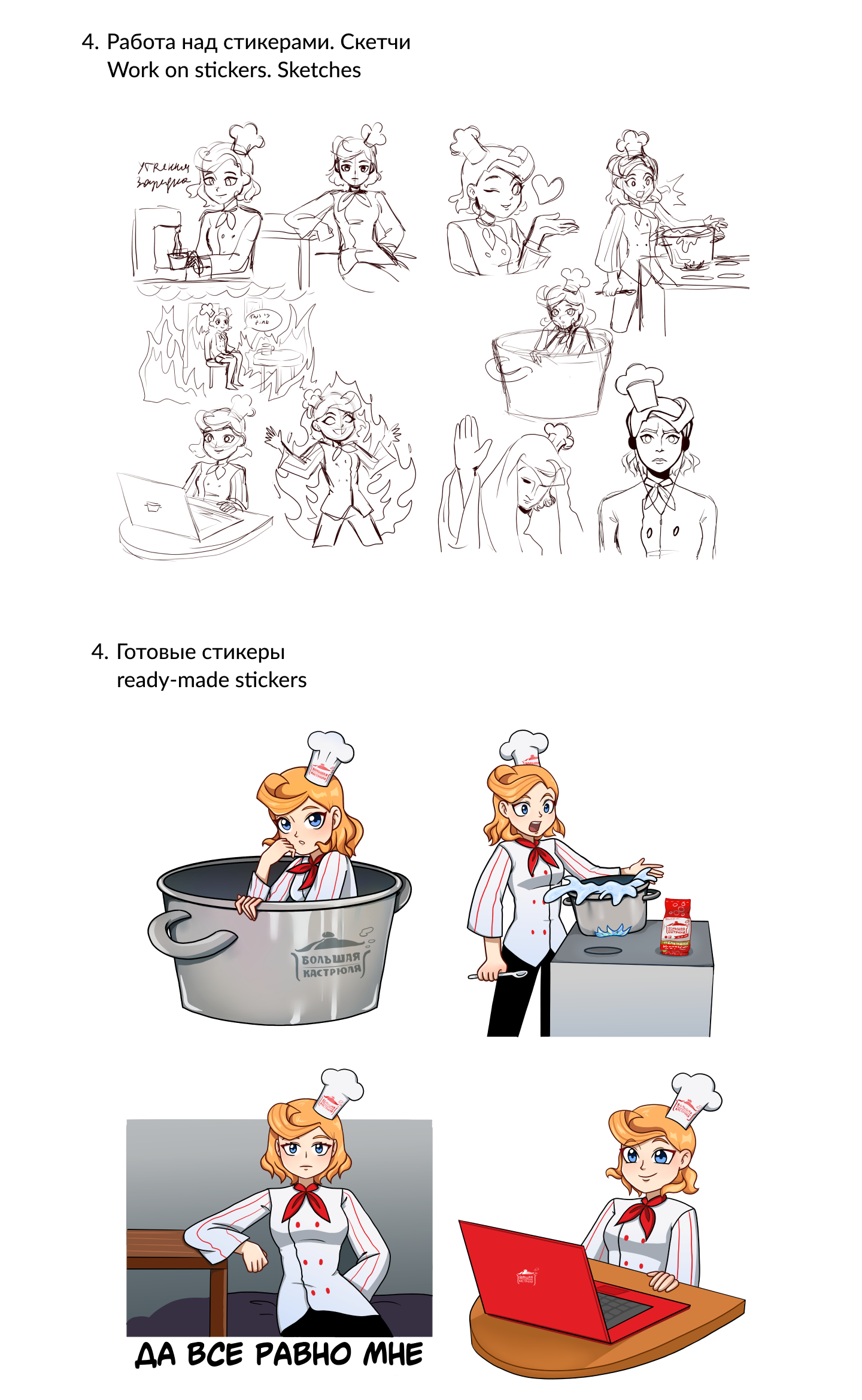 Разработка персонажа и стикеров|Проект — Изображение №4 — Иллюстрация на Dprofile