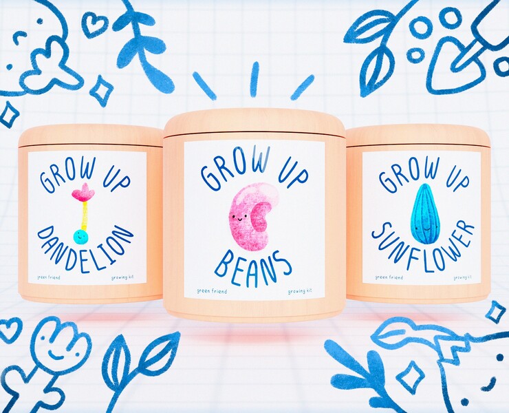 «GREEN FRIEND» plant growing kit на Dprofile