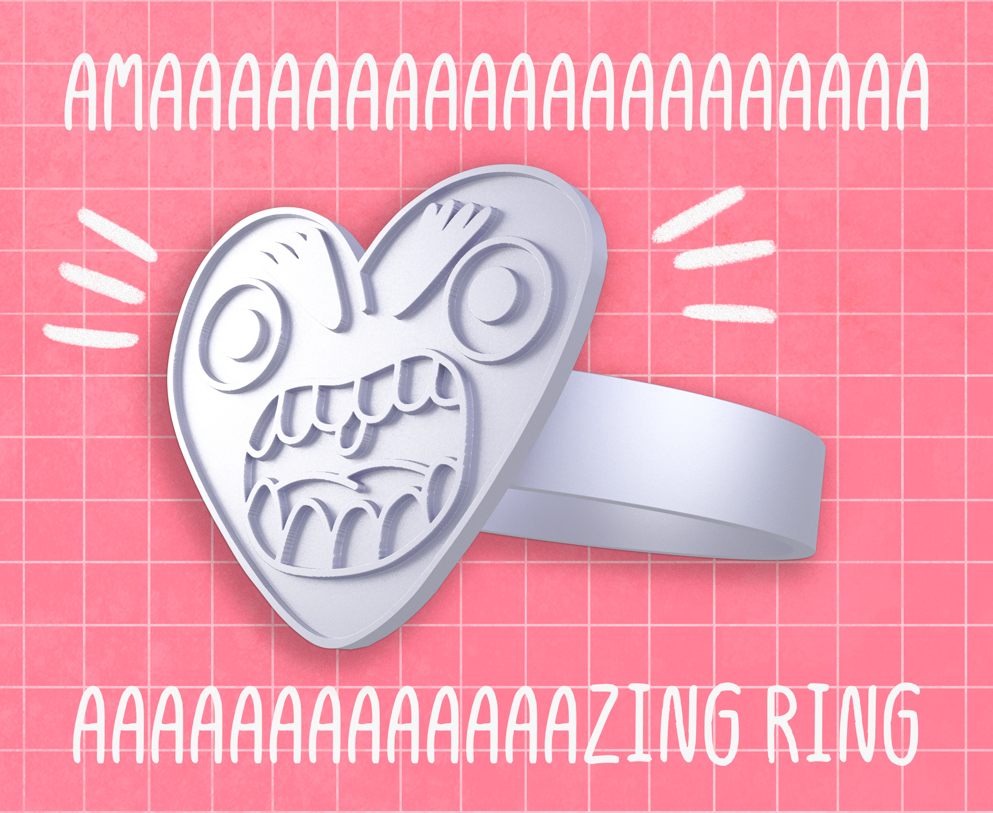 Funny postcard for VALENTINE'S DAY — Изображение №3 — Иллюстрация, 3D на Dprofile