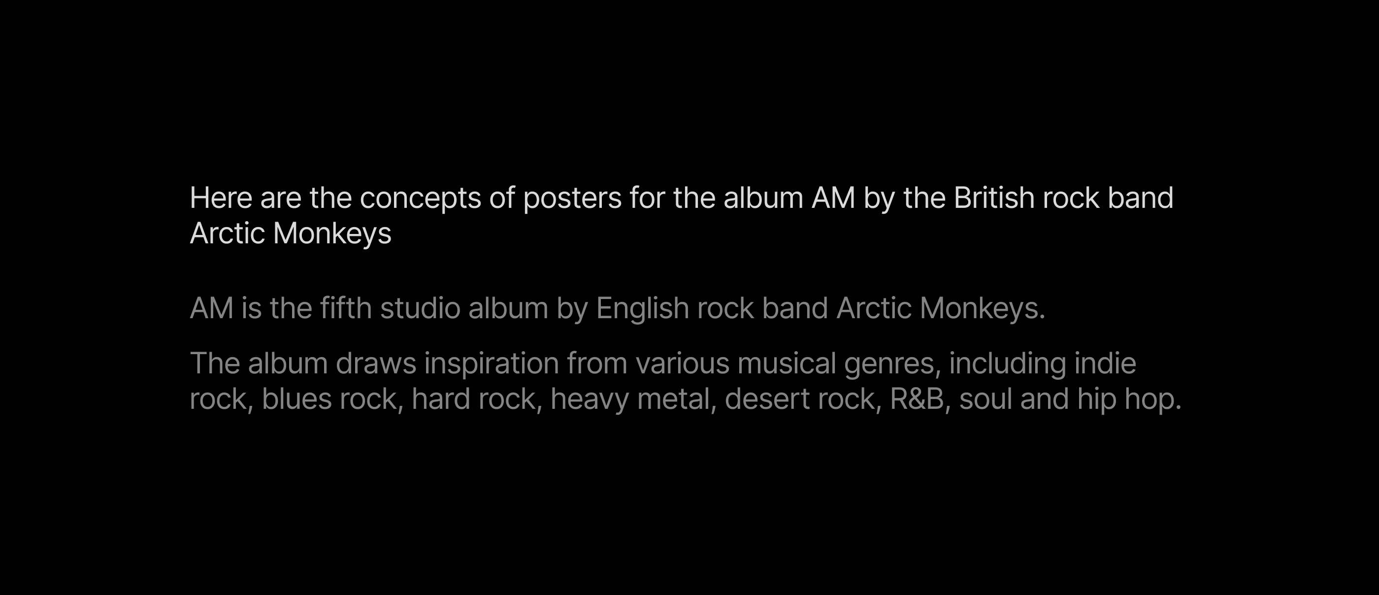 Arctic Monkeys | Poster Concept — Изображение №2 — Иллюстрация, Графика на Dprofile