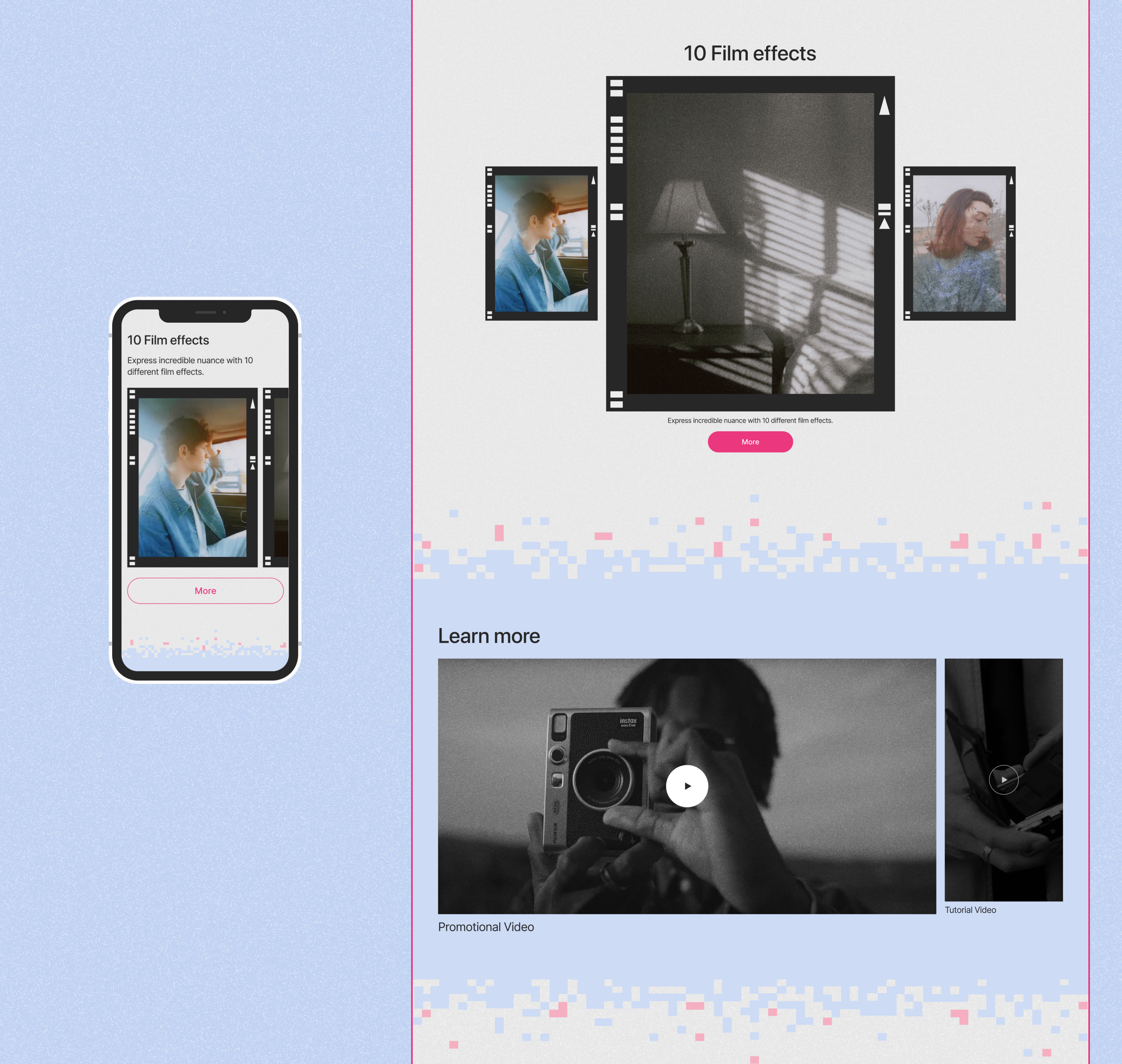Instax | Landing page — Изображение №5 — Интерфейсы на Dprofile