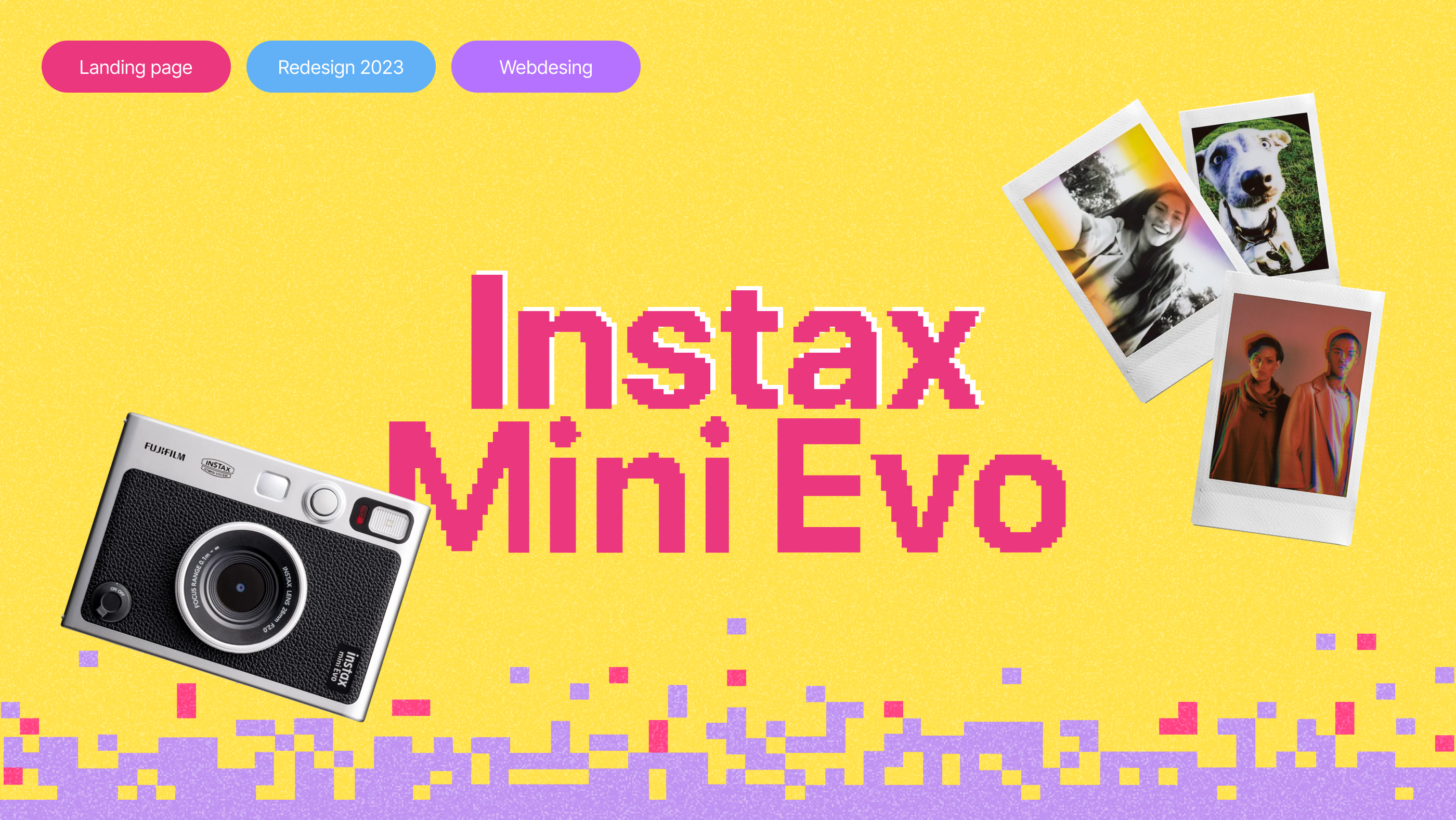 Instax | Landing page — Изображение №1 — Интерфейсы на Dprofile