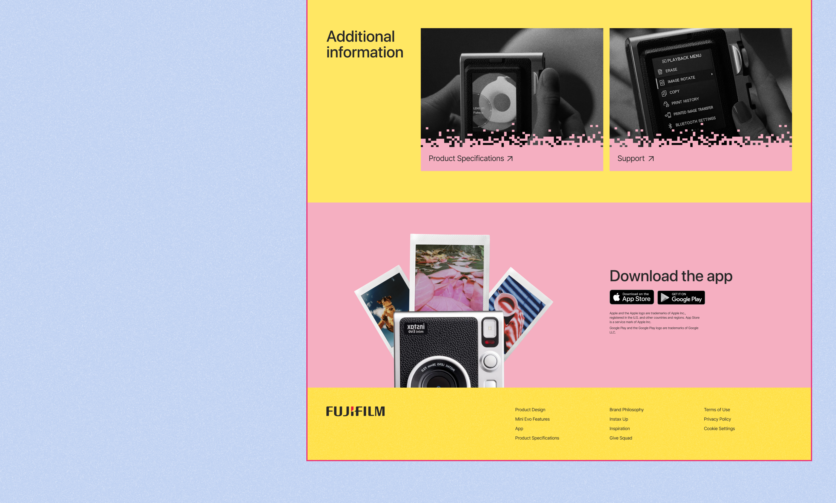 Instax | Landing page — Изображение №7 — Интерфейсы на Dprofile