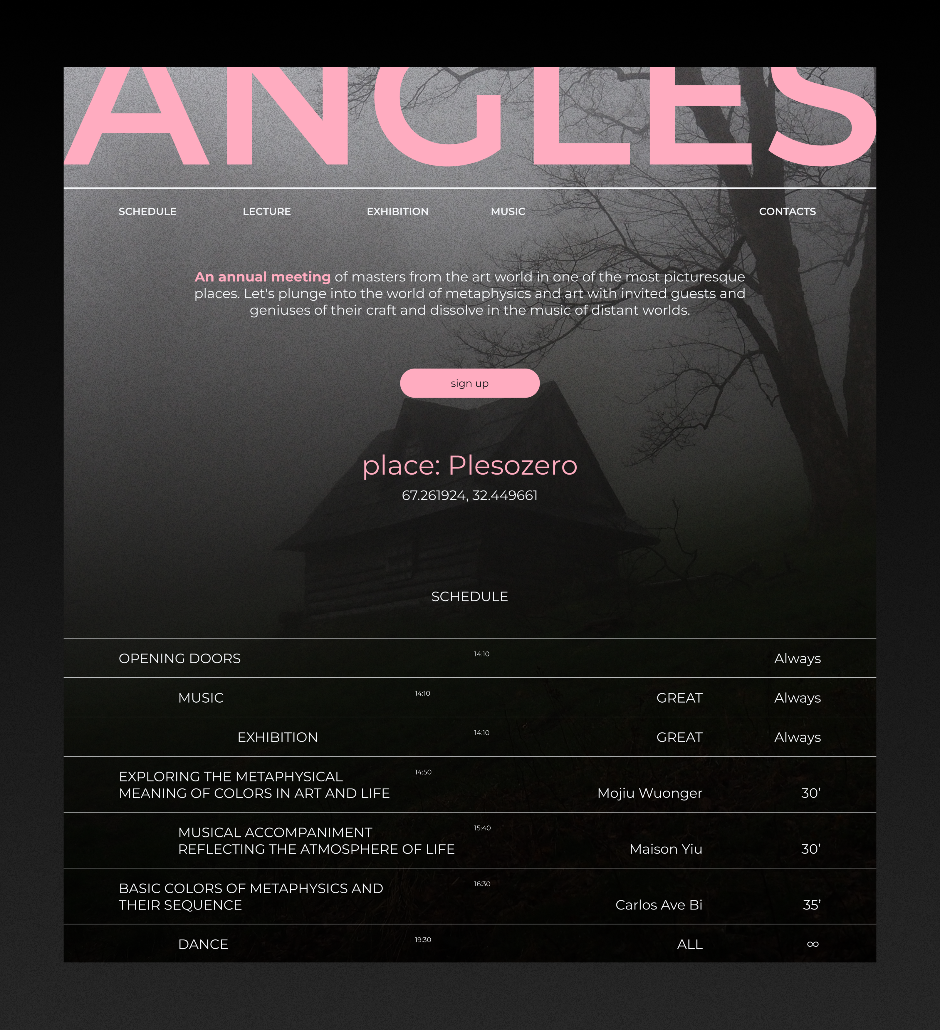 LandingPage ANGLES — Изображение №4 — Интерфейсы на Dprofile