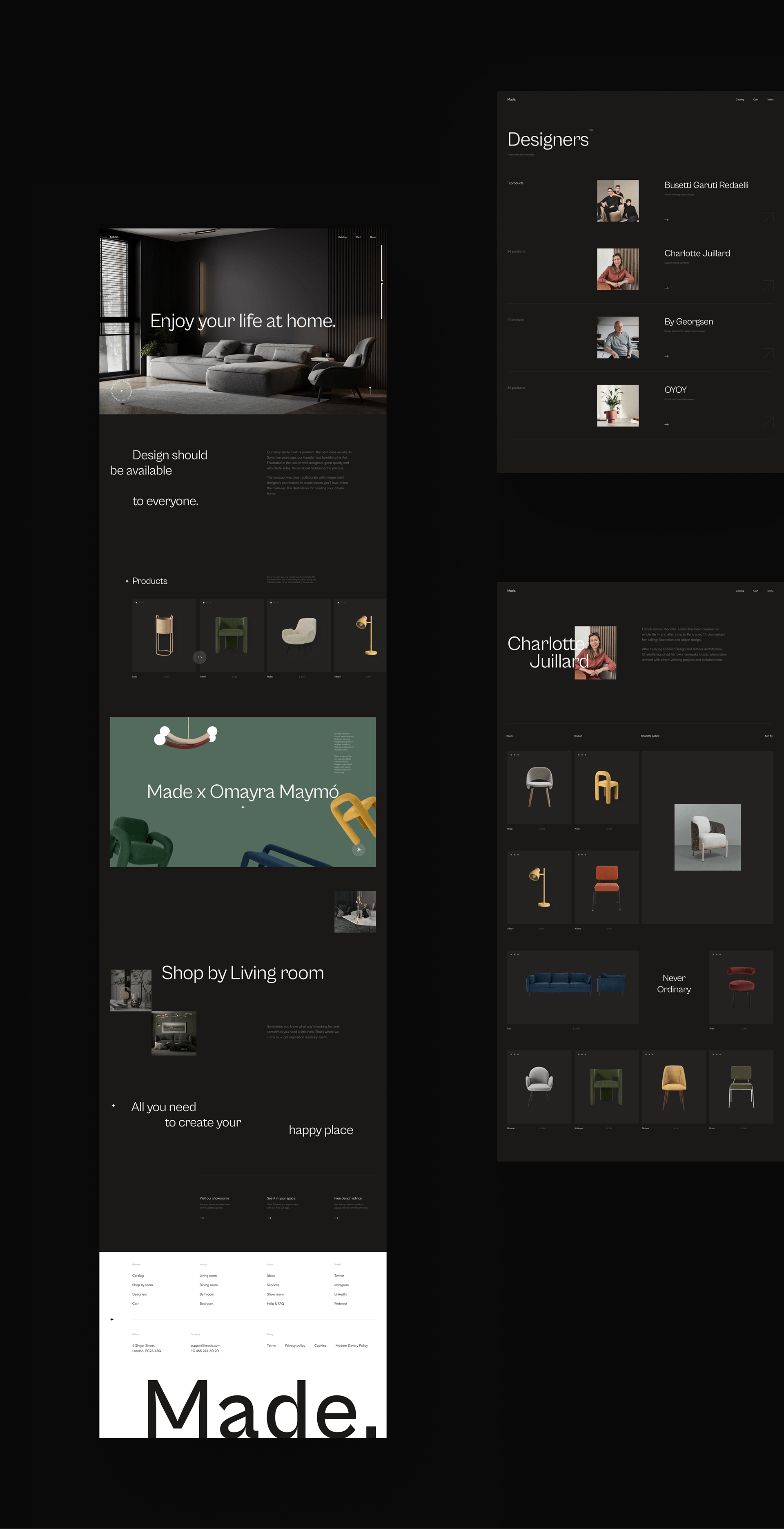Made furniture store — Изображение №5 — Интерфейсы, Анимация на Dprofile