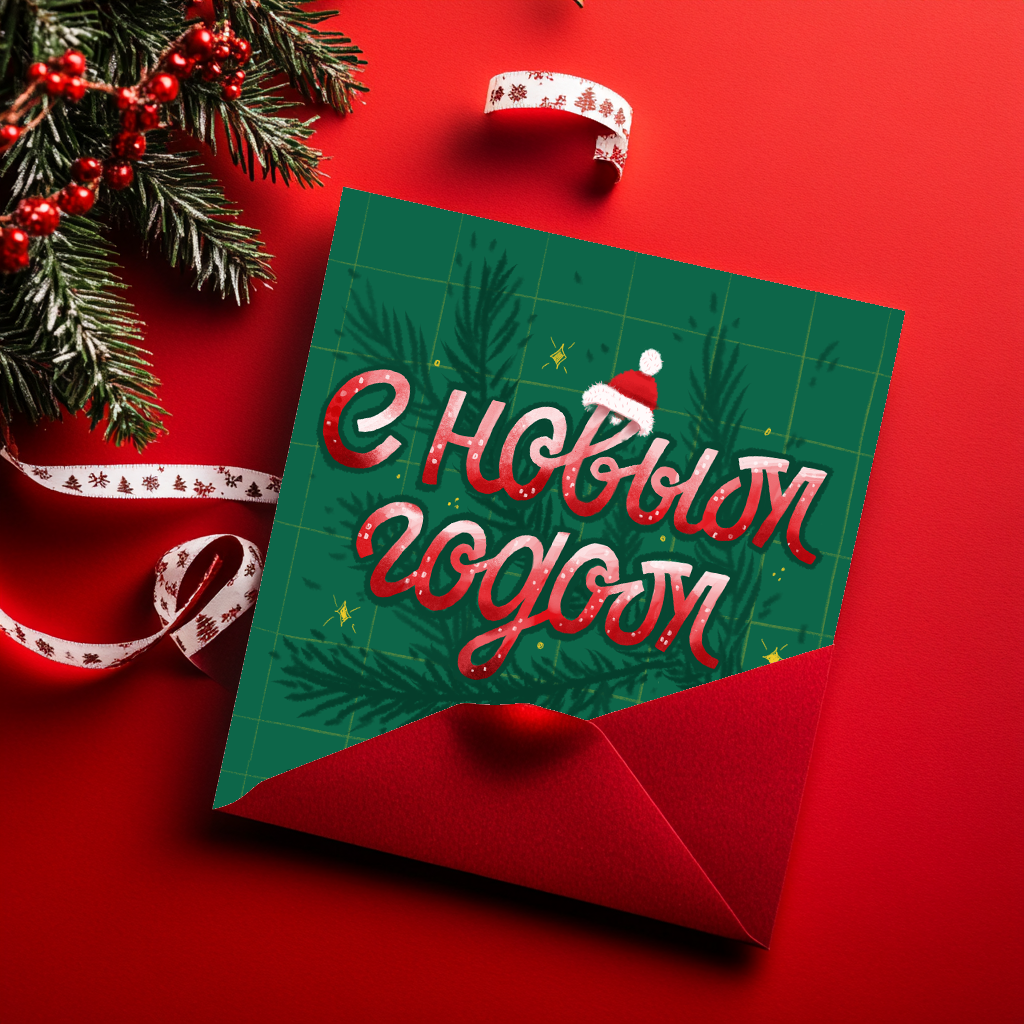Серия новогодних открыток — Изображение №7 — Иллюстрация, Графика на Dprofile