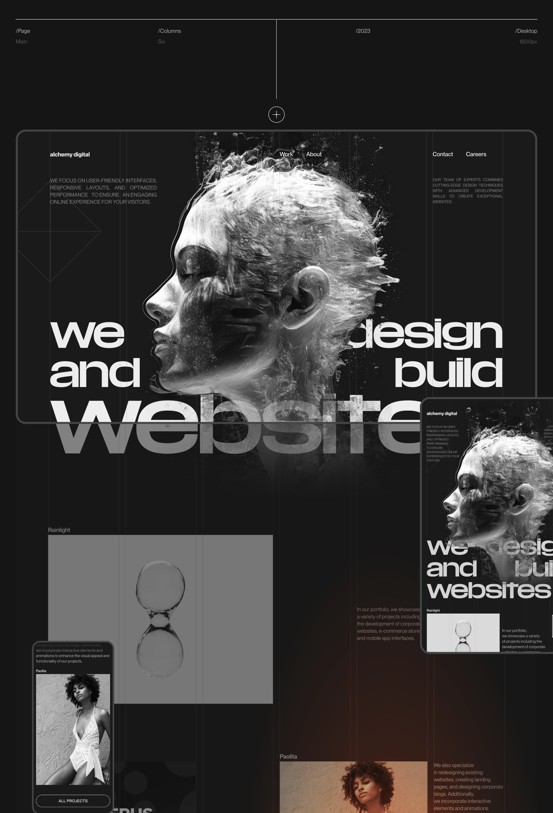 Design Agency | Alchemy Digital | Concept — Изображение №3 — Интерфейсы на Dprofile