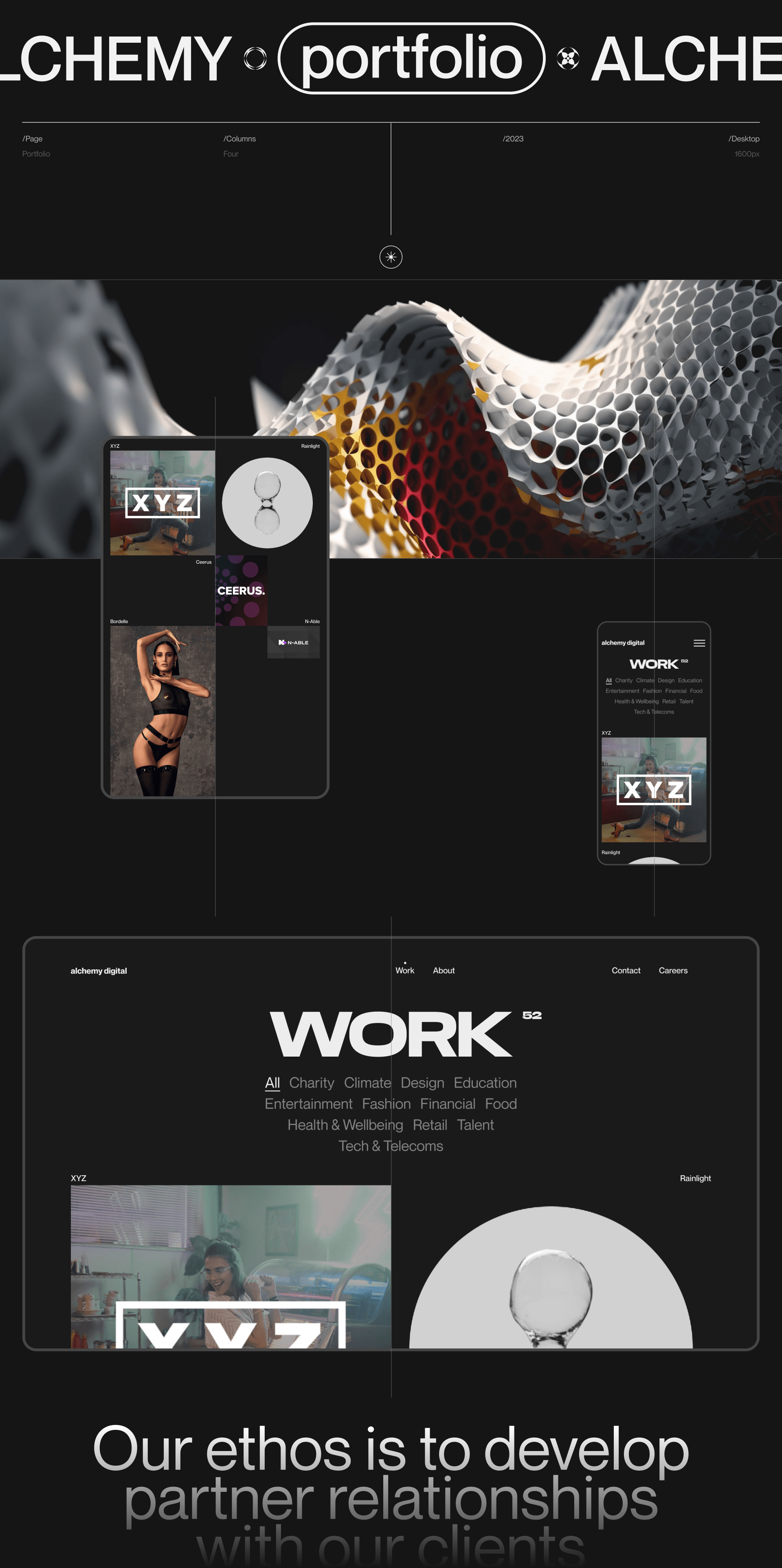 Design Agency | Alchemy Digital | Concept — Изображение №6 — Интерфейсы на Dprofile