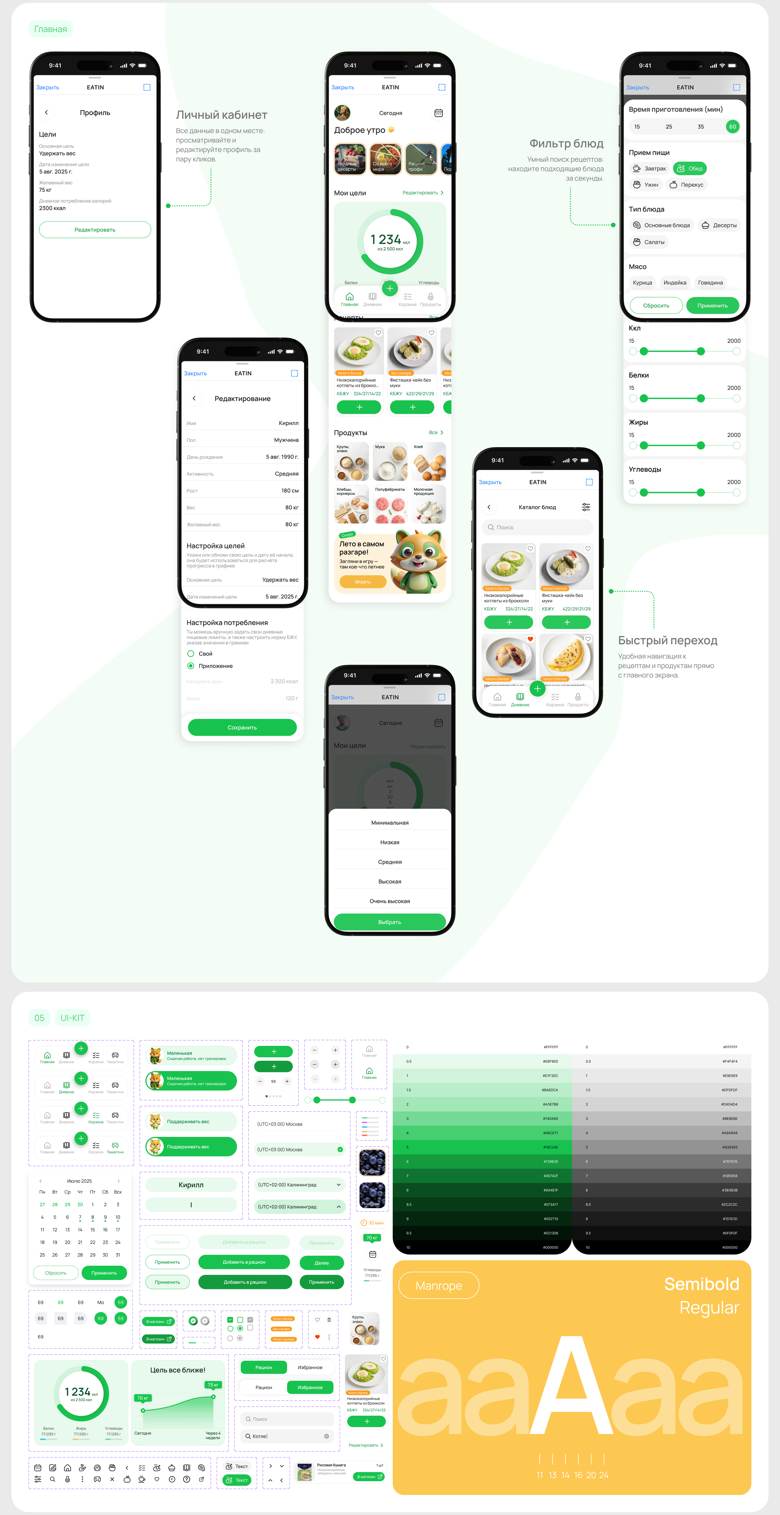 Eatin (Telegram mini-app) — Изображение №5 — Интерфейсы на Dprofile