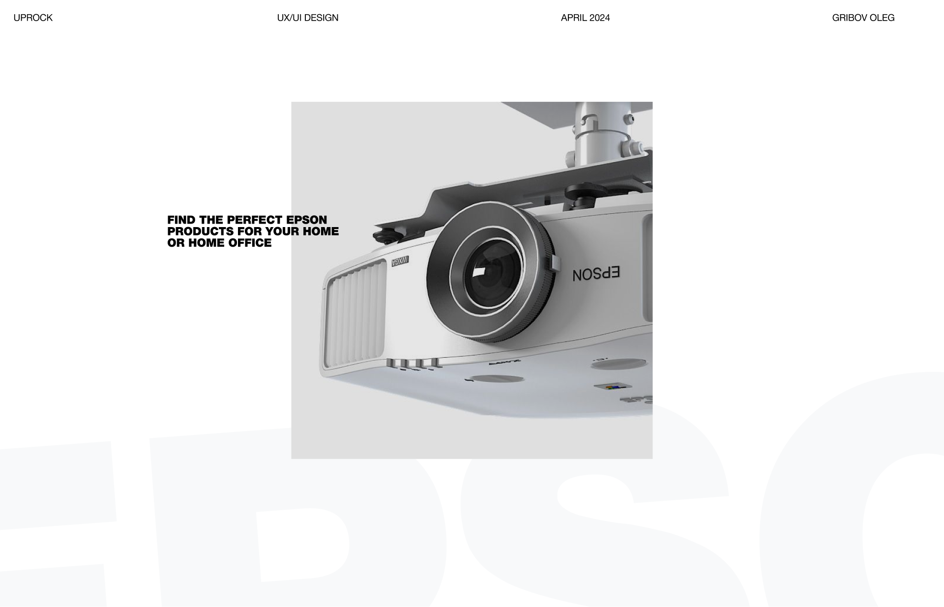 EPSON | Corporate Website — Изображение №1 — Интерфейсы, Брендинг на Dprofile
