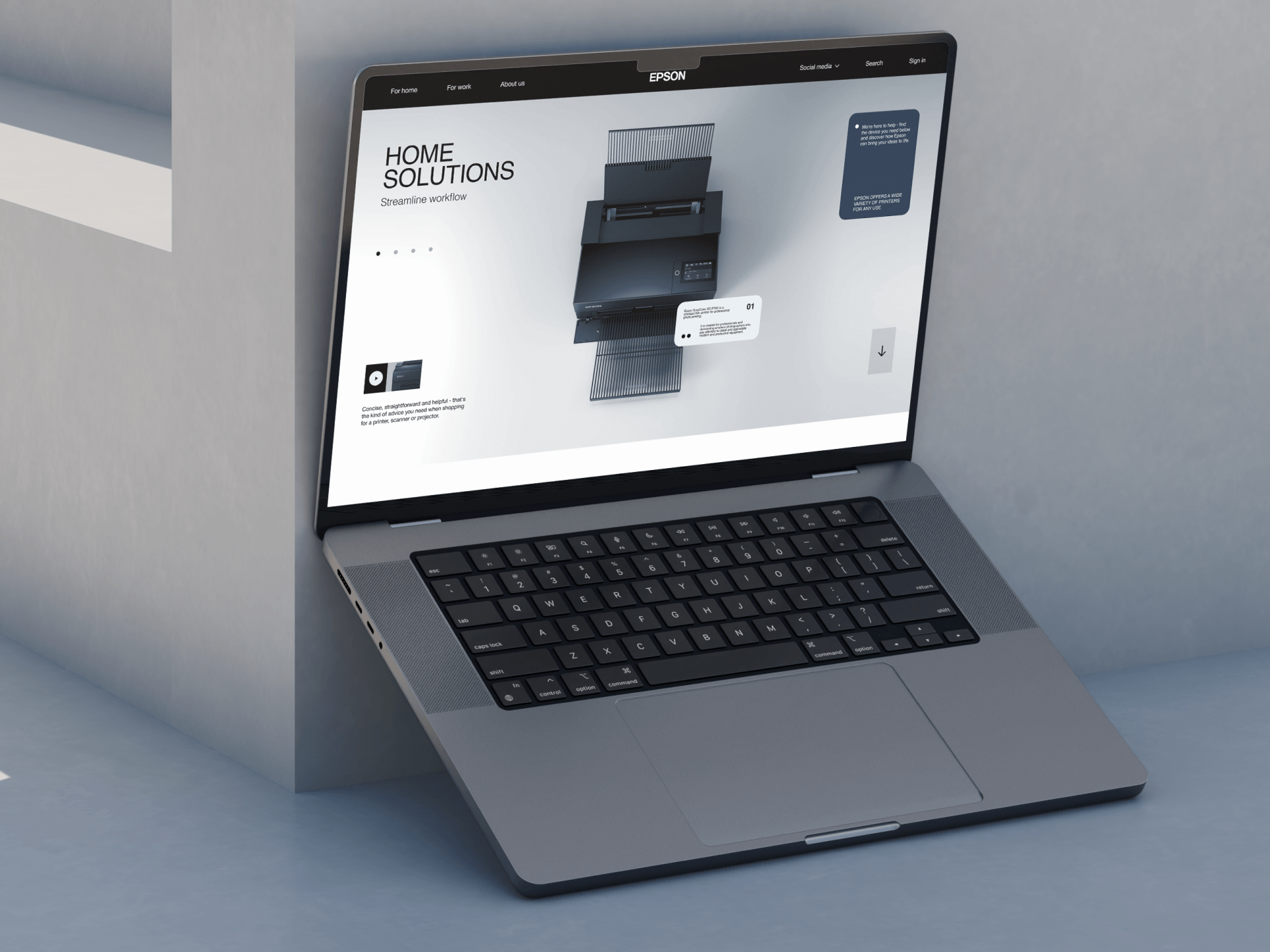 EPSON | Corporate Website — Изображение №10 — Интерфейсы, Брендинг на Dprofile