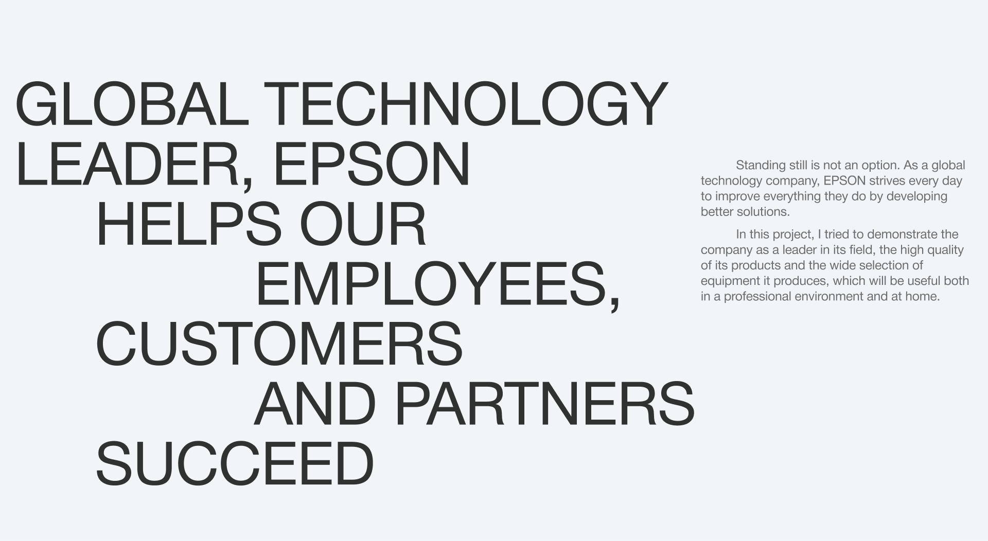 EPSON | Corporate Website — Изображение №2 — Интерфейсы, Брендинг на Dprofile