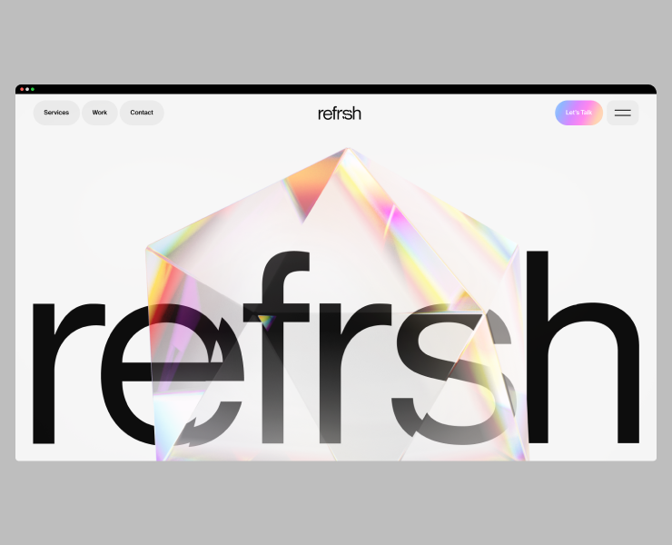 Refrsh: айдентика и веб-дизайн на Dprofile
