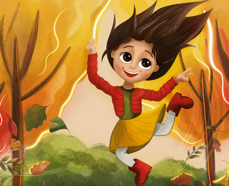 Осенняя 🍂 — Иллюстрация на Dprofile