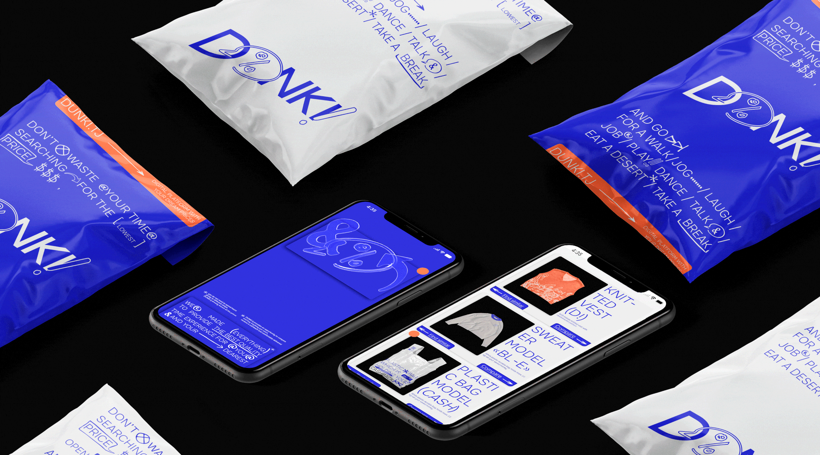 DUNKI - sales marketplace concept branding — Изображение №7 — Брендинг, 3D, Анимация на Dprofile