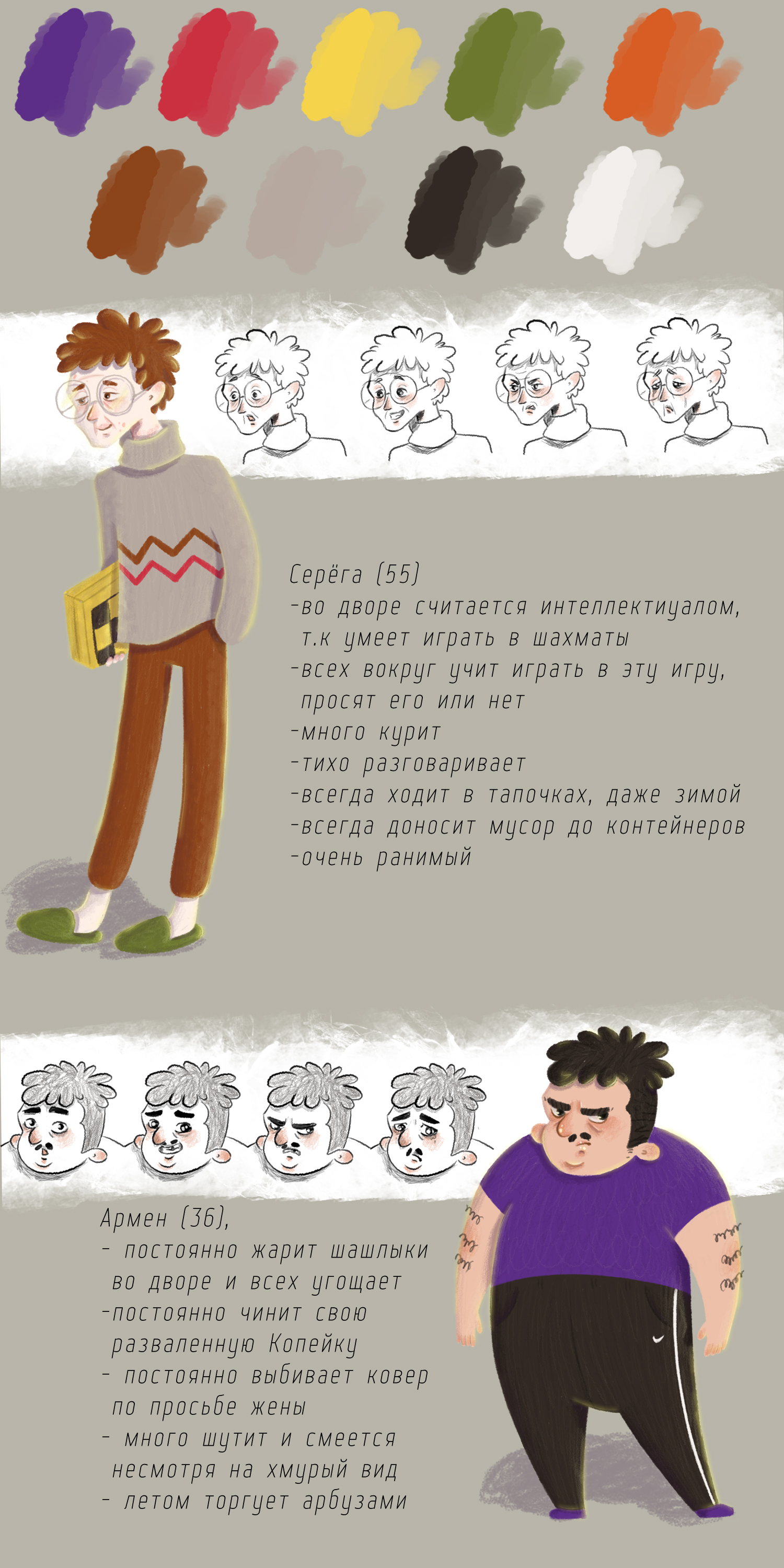 Набор персонажей "Соседи" — Изображение №2 — Иллюстрация на Dprofile