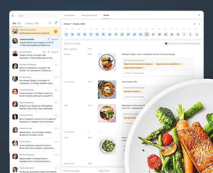 Diet Chat — сервис здорового питания на Dprofile