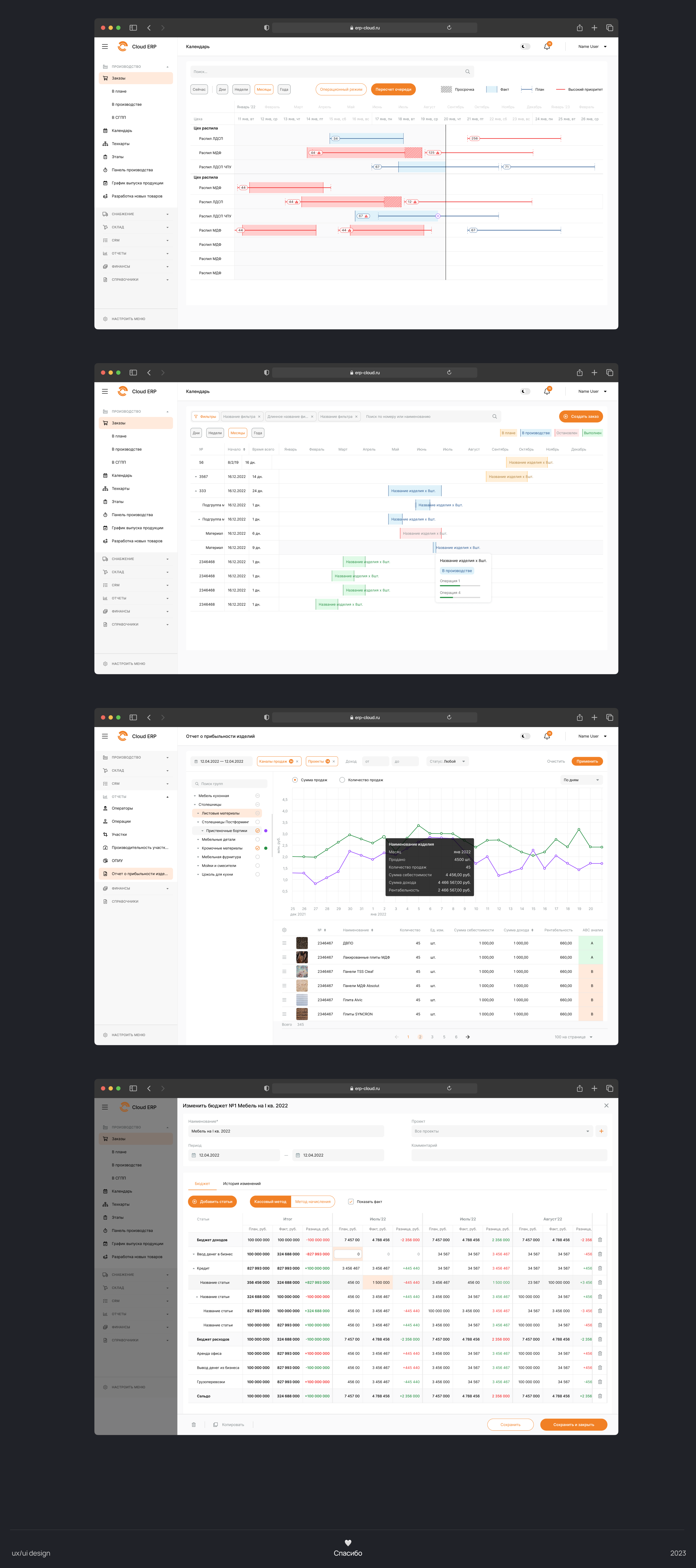 ERP Cloud — управление производством — Изображение №13 — Интерфейсы на Dprofile
