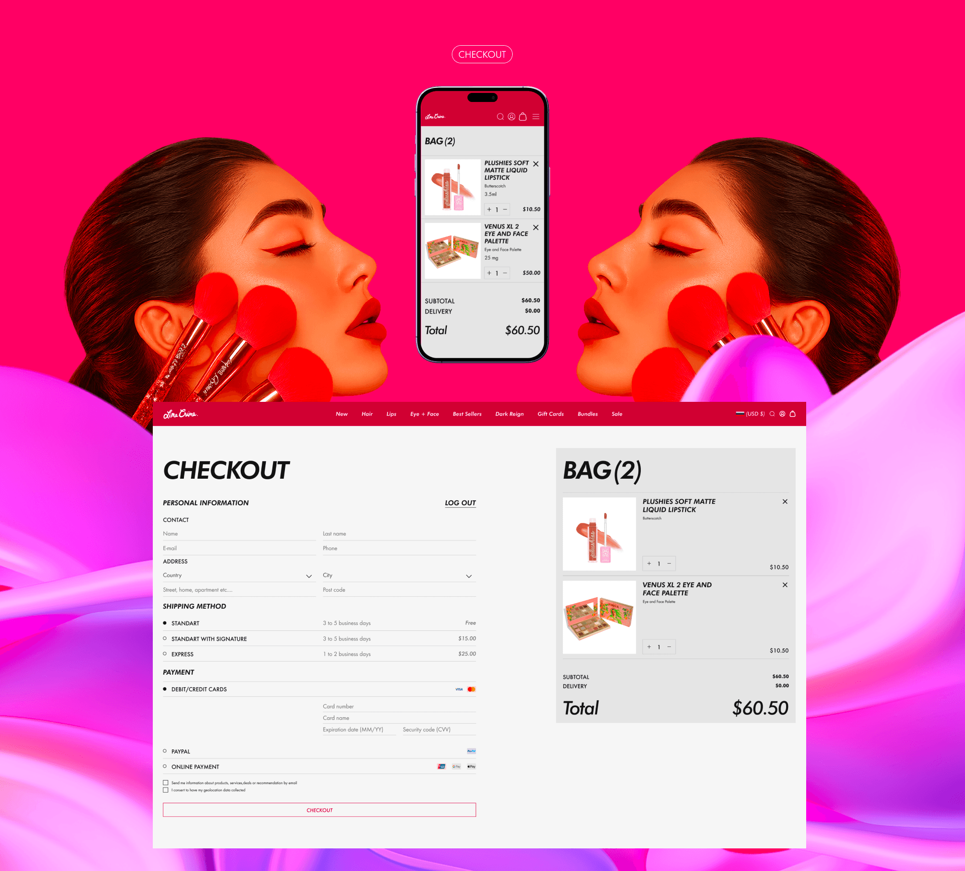 Lime Crime | E-commerce — Изображение №12 — Интерфейсы на Dprofile