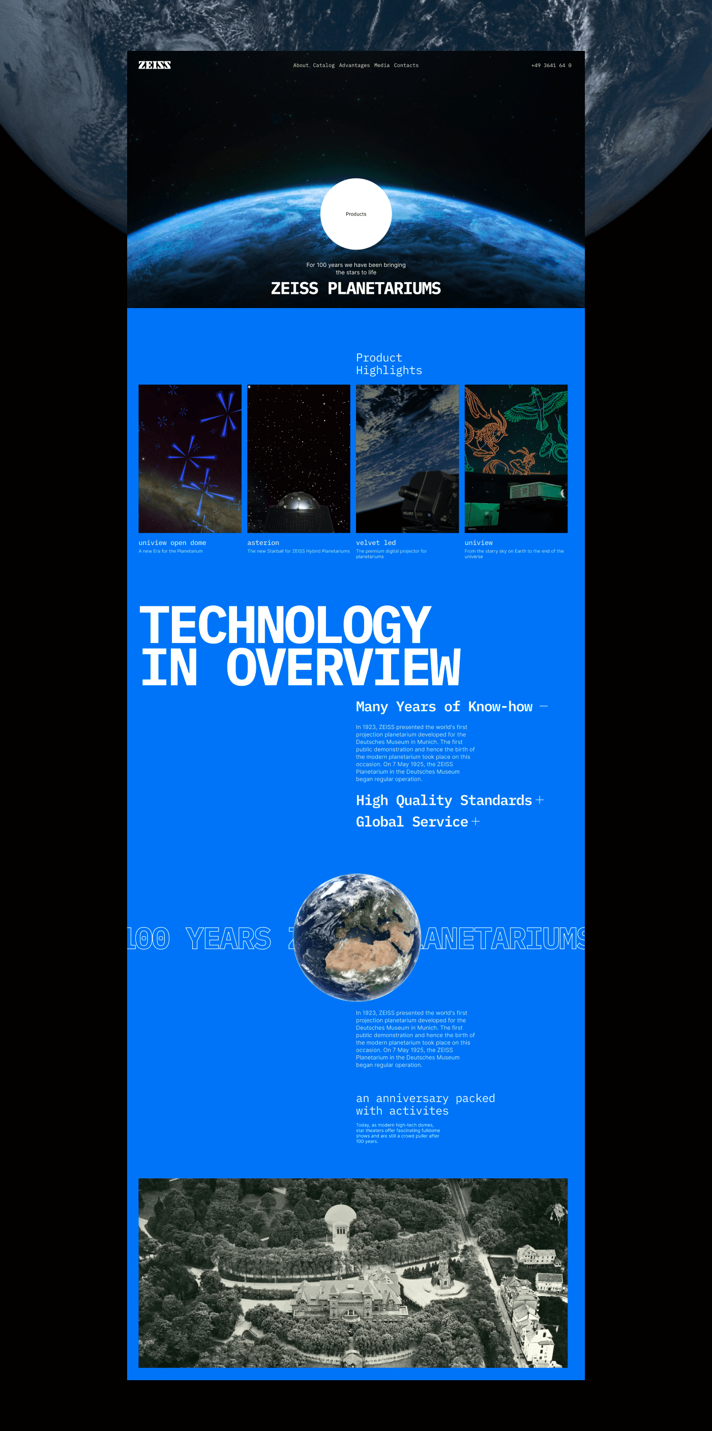 ZEISS PLANETARIUM | Landing Page Redesign — Изображение №4 — Интерфейсы на Dprofile