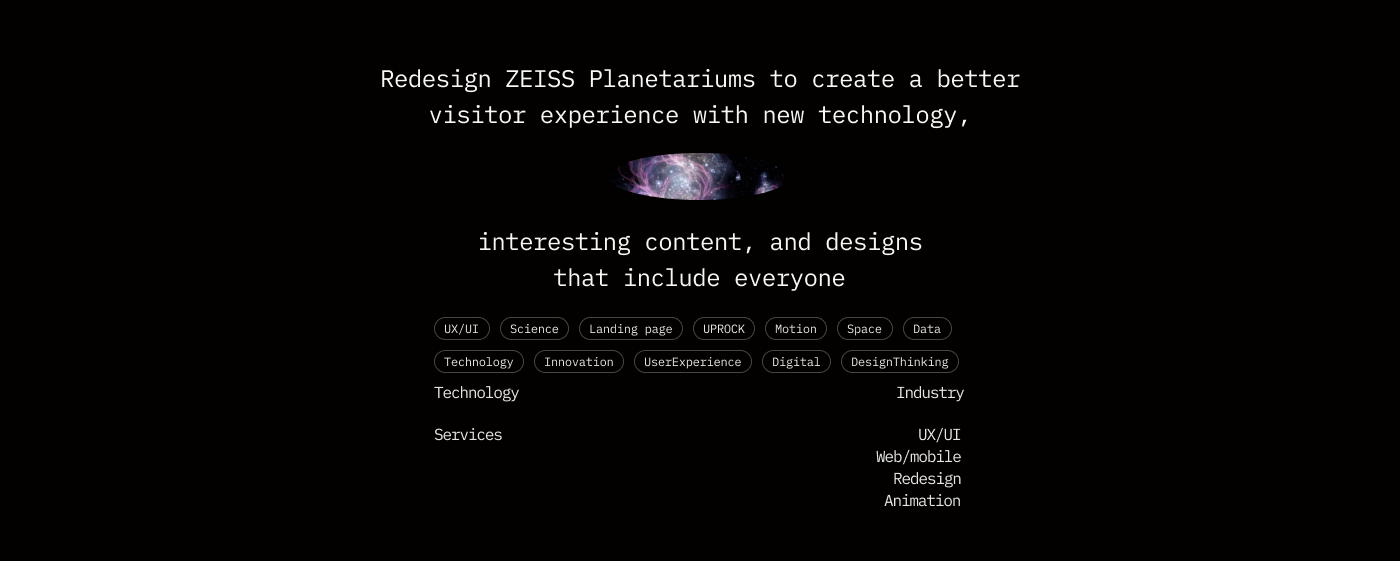 ZEISS PLANETARIUM | Landing Page Redesign — Изображение №3 — Интерфейсы на Dprofile