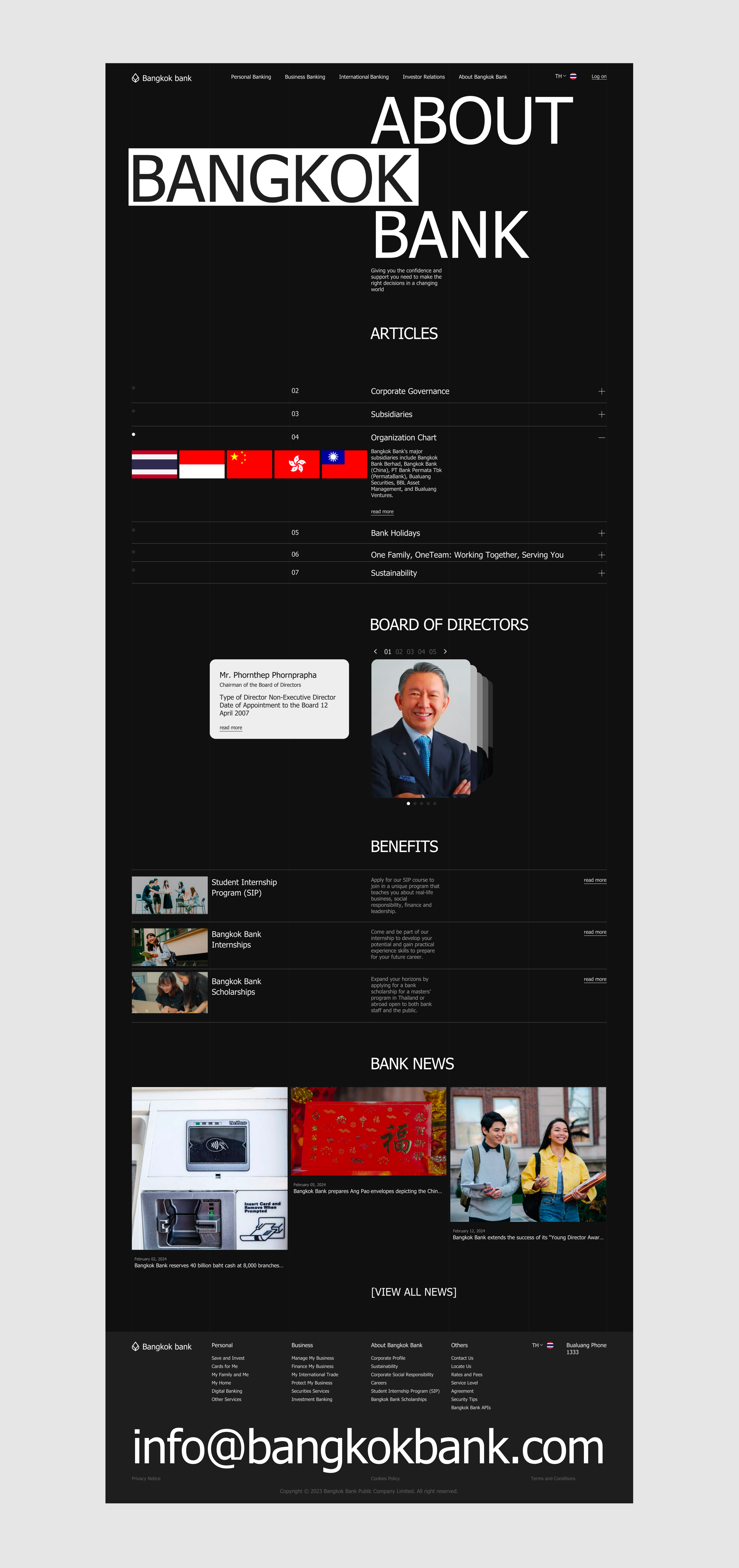 Bangkok Bank | Corporate Website Redesign — Изображение №9 — Интерфейсы на Dprofile