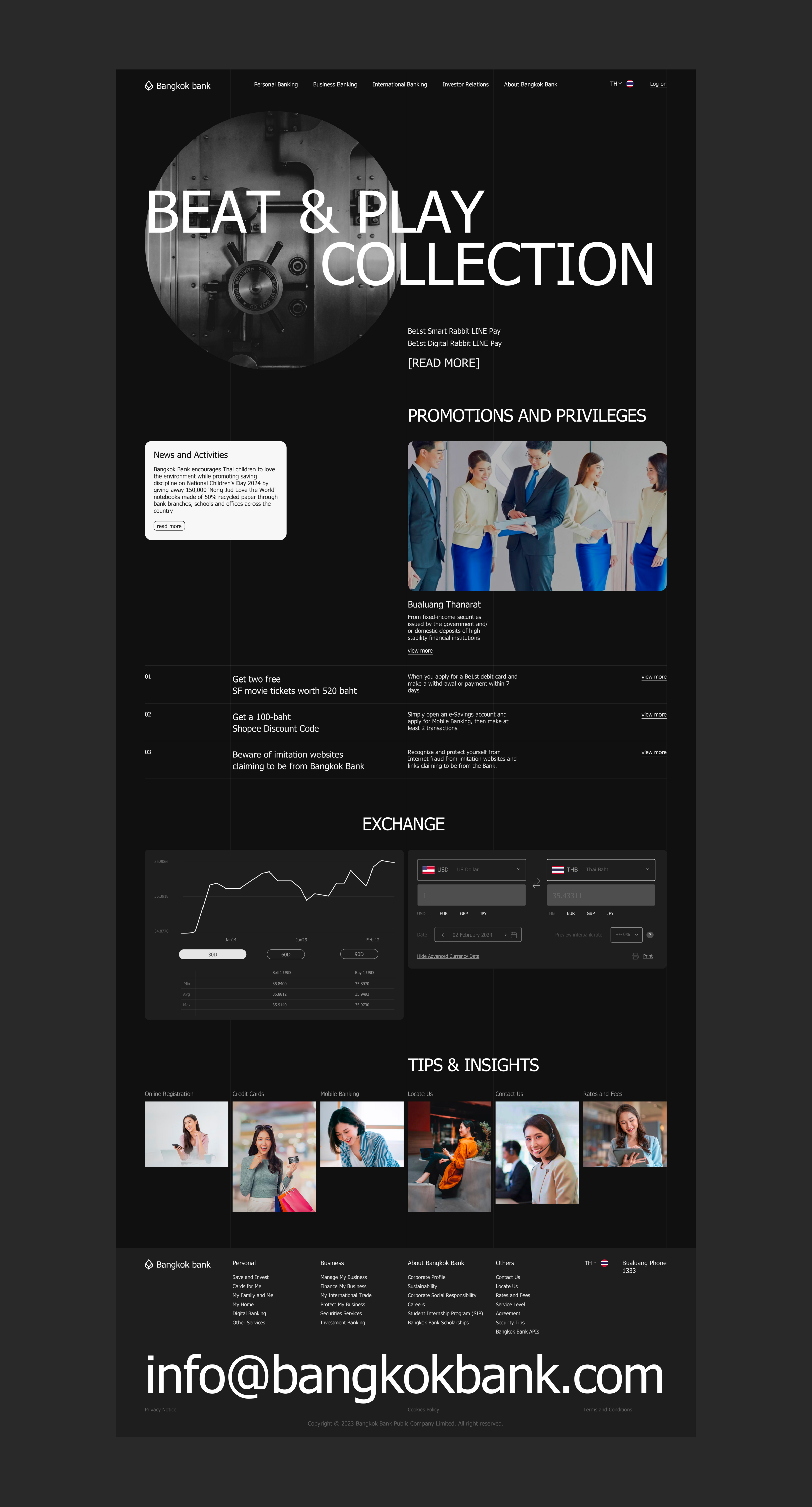 Bangkok Bank | Corporate Website Redesign — Изображение №3 — Интерфейсы на Dprofile