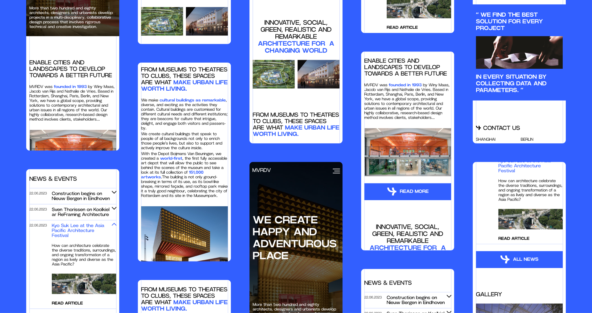 MVRDV | Corporate Site Redesign Concept — Изображение №3 — Интерфейсы на Dprofile