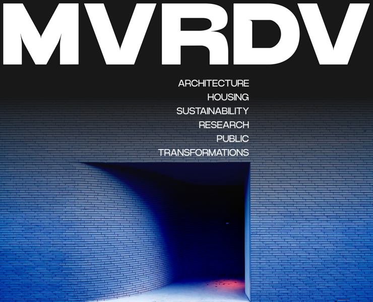 MVRDV | Corporate Site Redesign Concept на Dprofile