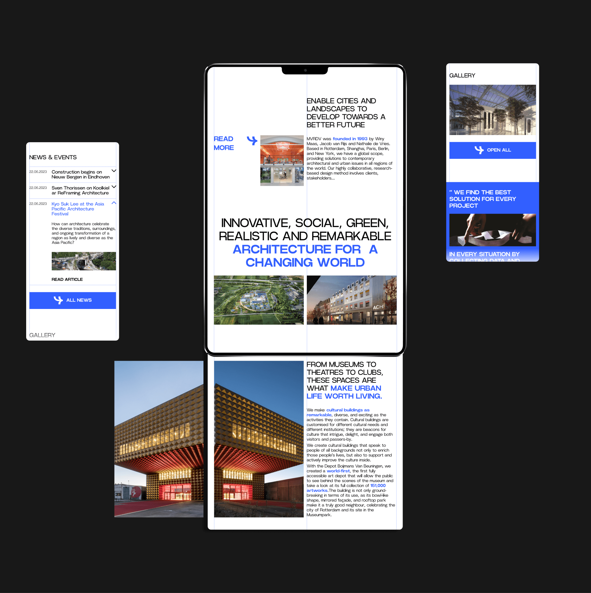 MVRDV | Corporate Site Redesign Concept — Изображение №4 — Интерфейсы на Dprofile