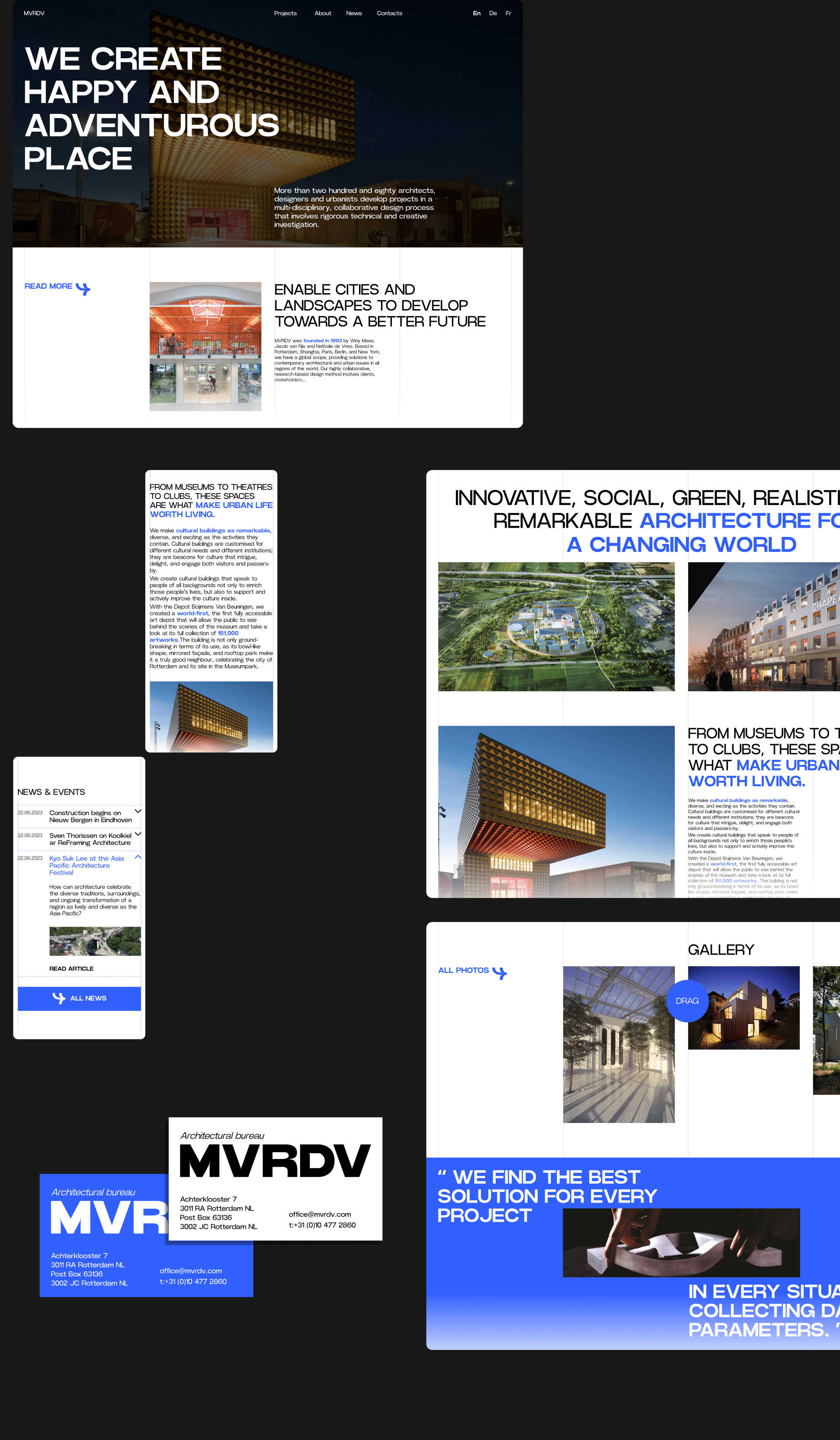 MVRDV | Corporate Site Redesign Concept — Изображение №2 — Интерфейсы на Dprofile