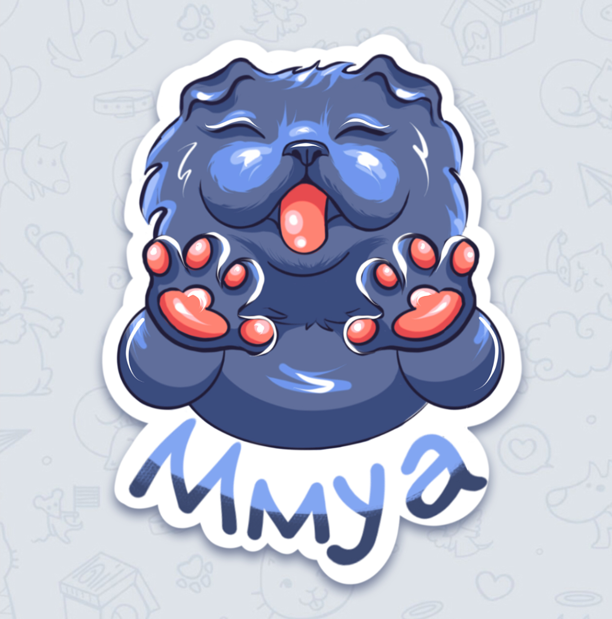 Стикерпак "Кот Матвей и муки творчества" — Изображение №9 — Иллюстрация на Dprofile