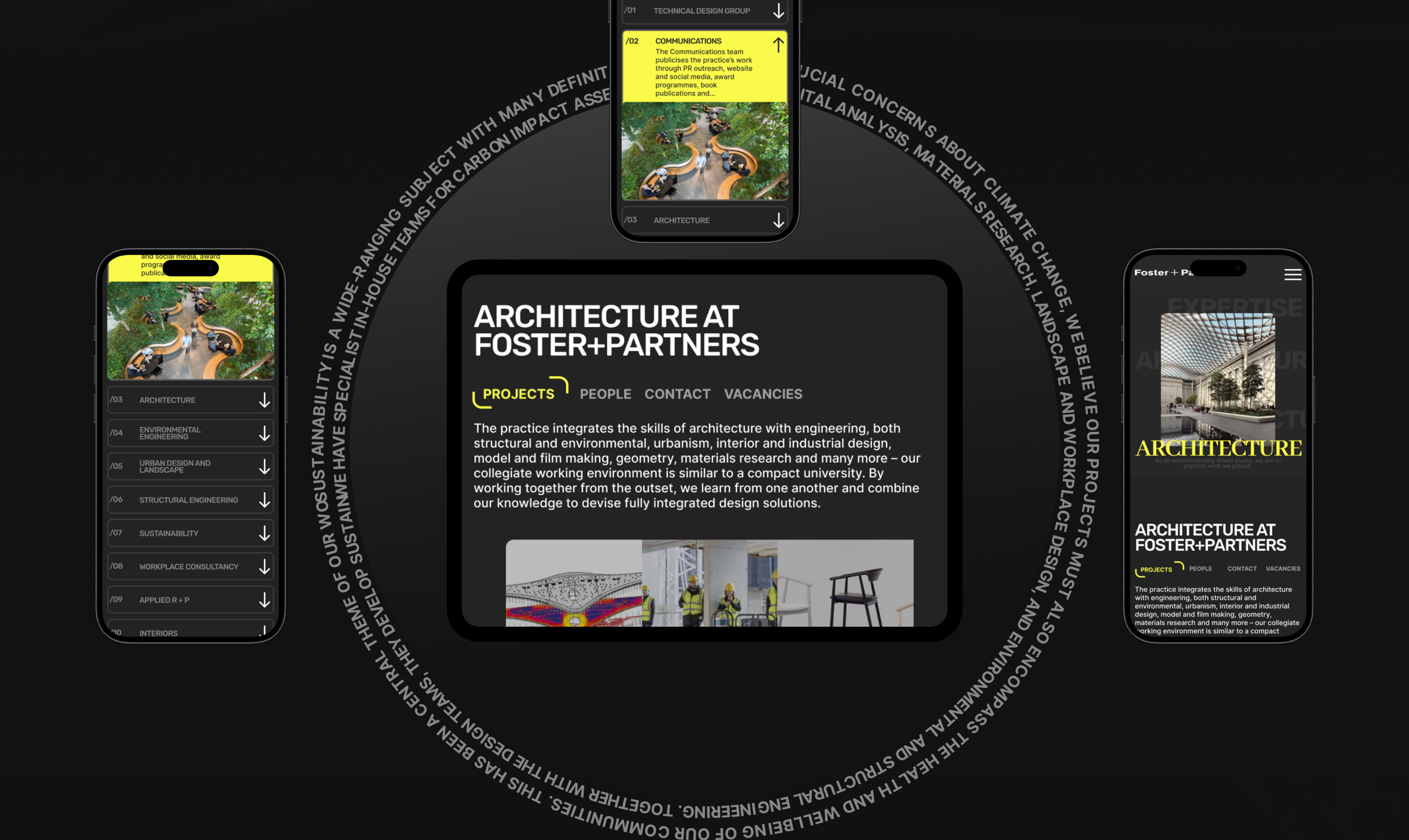 Foster+Partners redesign — Изображение №9 — Интерфейсы на Dprofile