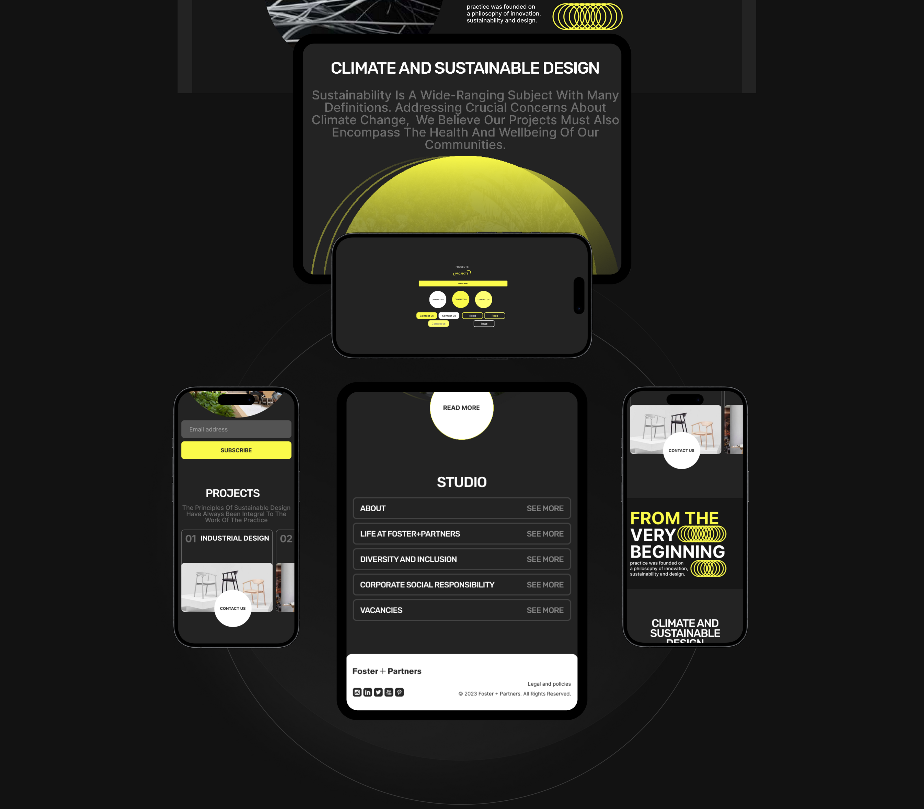 Foster+Partners redesign — Изображение №3 — Интерфейсы на Dprofile