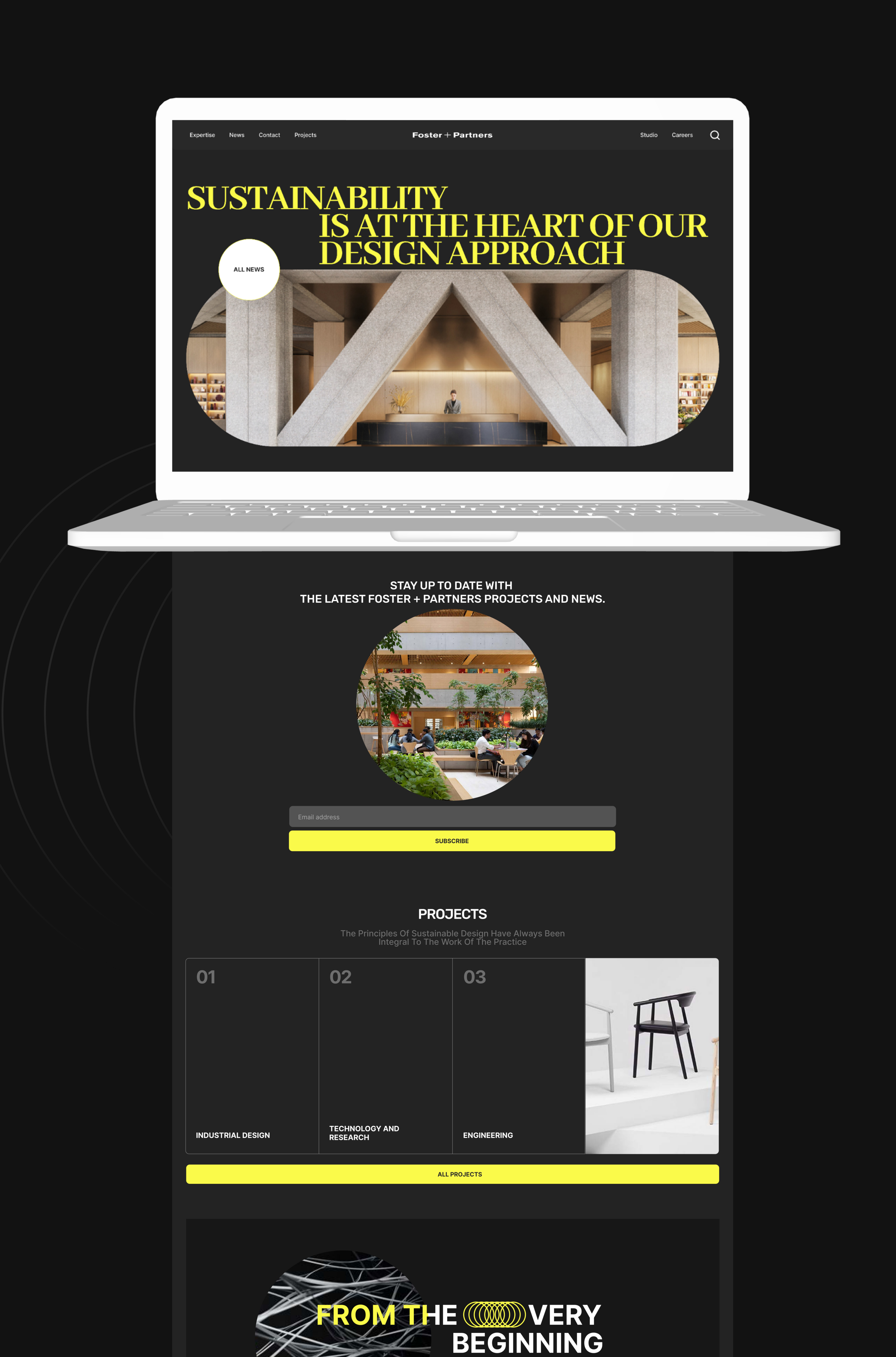 Foster+Partners redesign — Изображение №2 — Интерфейсы на Dprofile