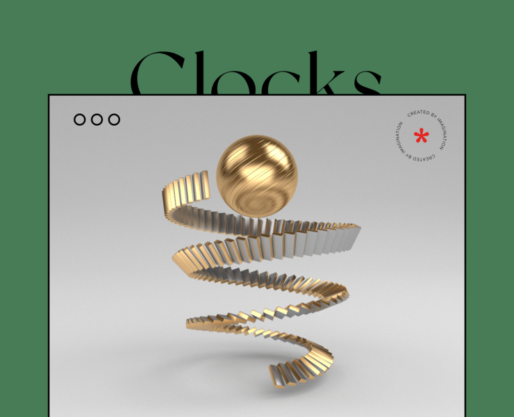 Website "Twelve" production of wall clocks — Интерфейсы, 3D на Dprofile