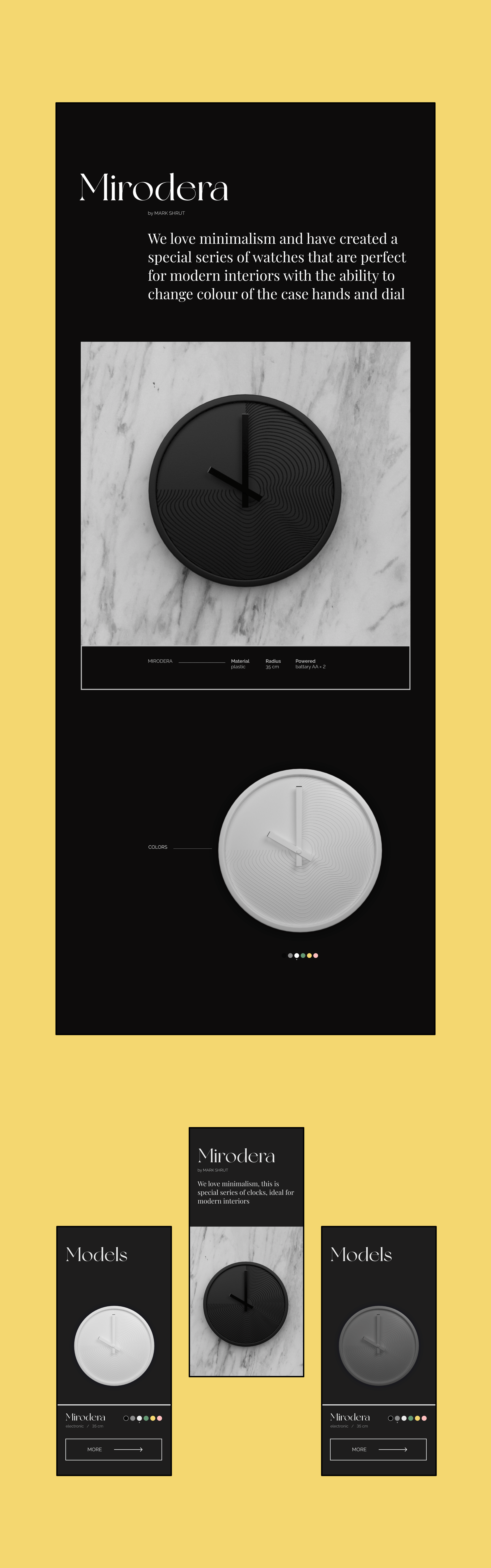 Website "Twelve" production of wall clocks — Изображение №9 — Интерфейсы, 3D на Dprofile