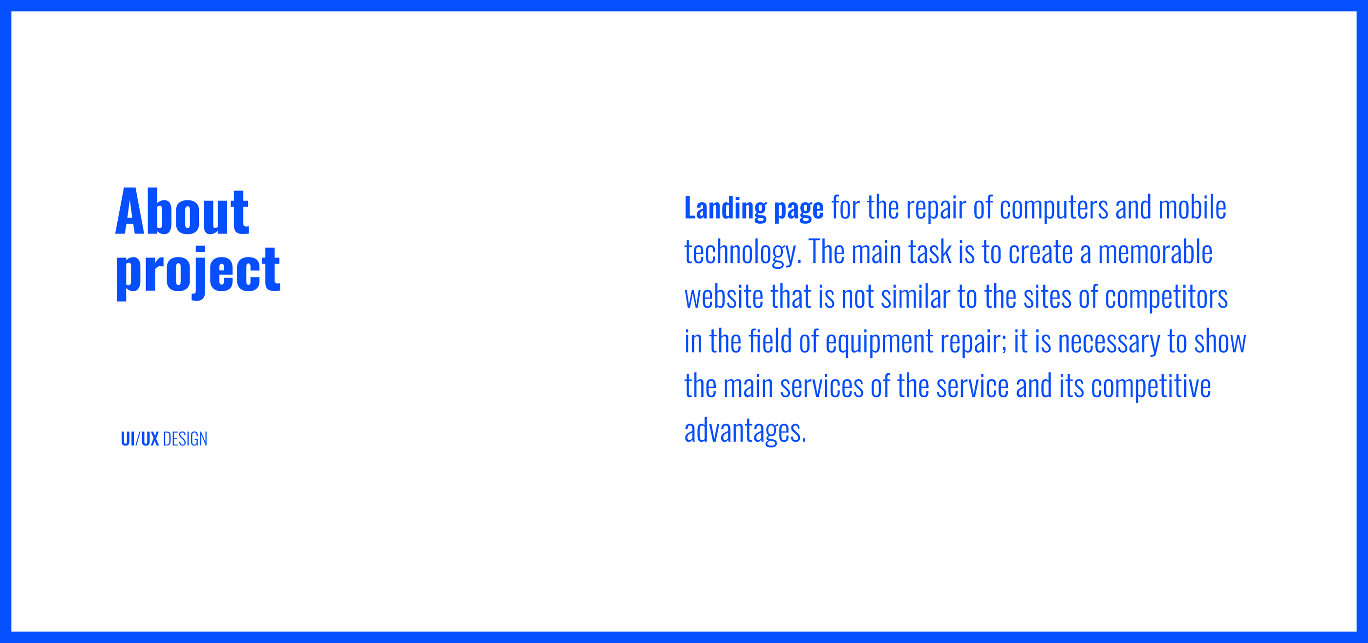 Repair service (Website) — Изображение №1 — Интерфейсы, 3D на Dprofile