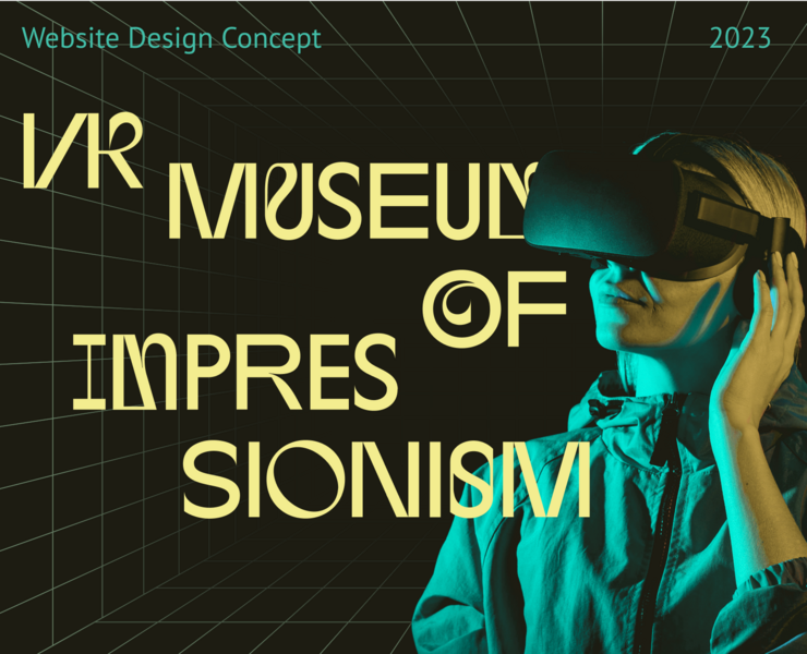 Website Design Concept for VR Museum of Impressionism на Dprofile