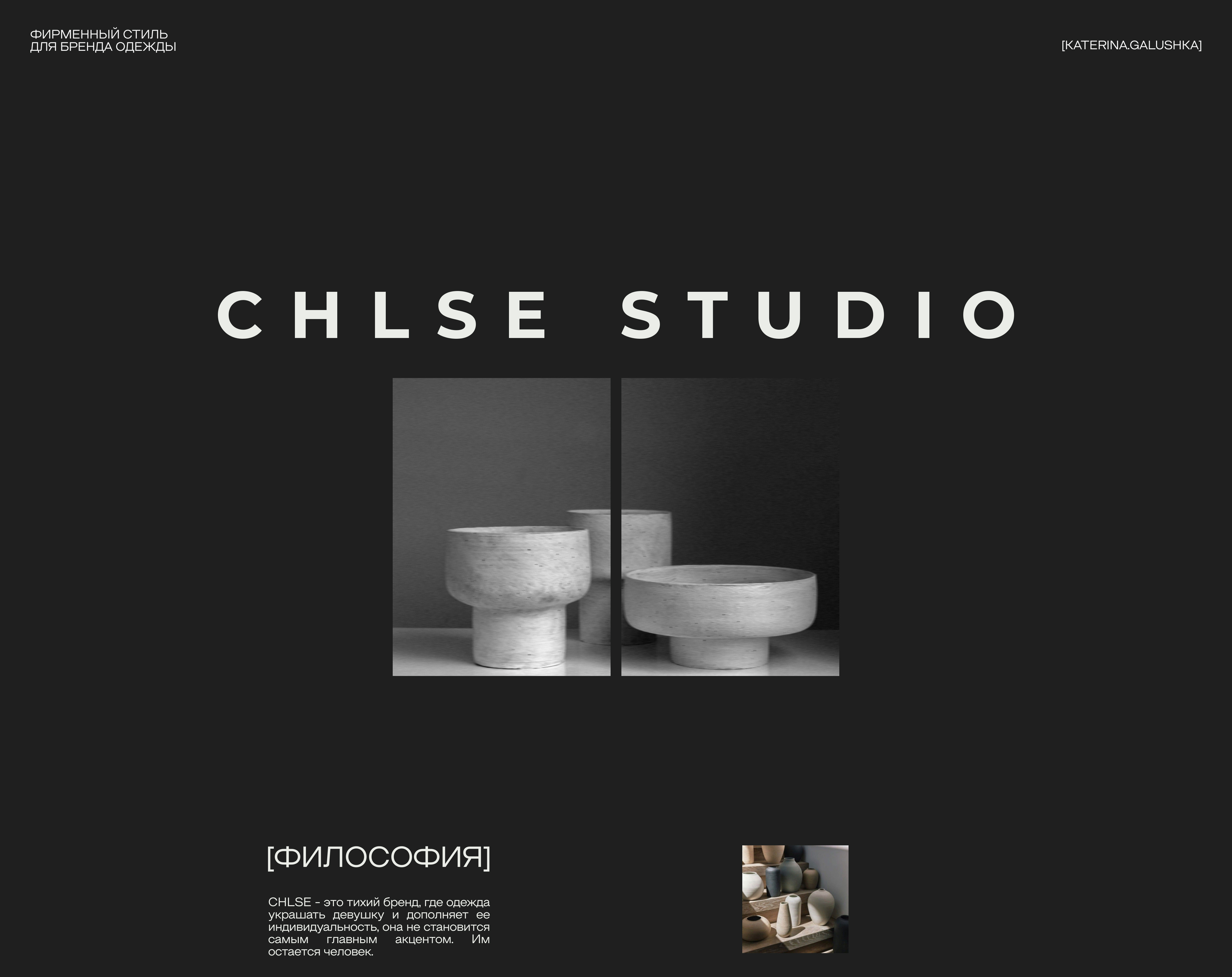 Фирменный стиль CHLSE — Изображение №1 — Брендинг на Dprofile