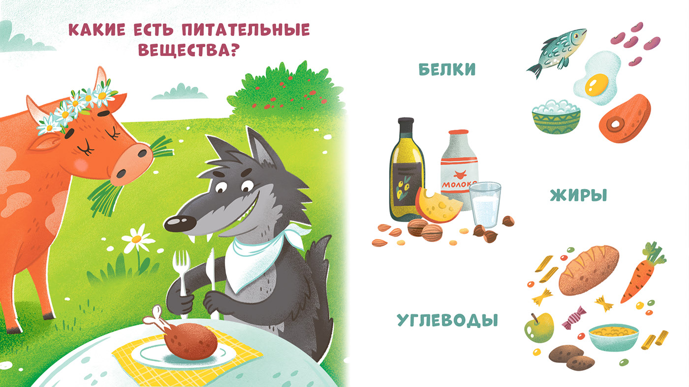 Зачем человек ест? "Уральский издательский дом" — Изображение №3 — Иллюстрация, Графика на Dprofile