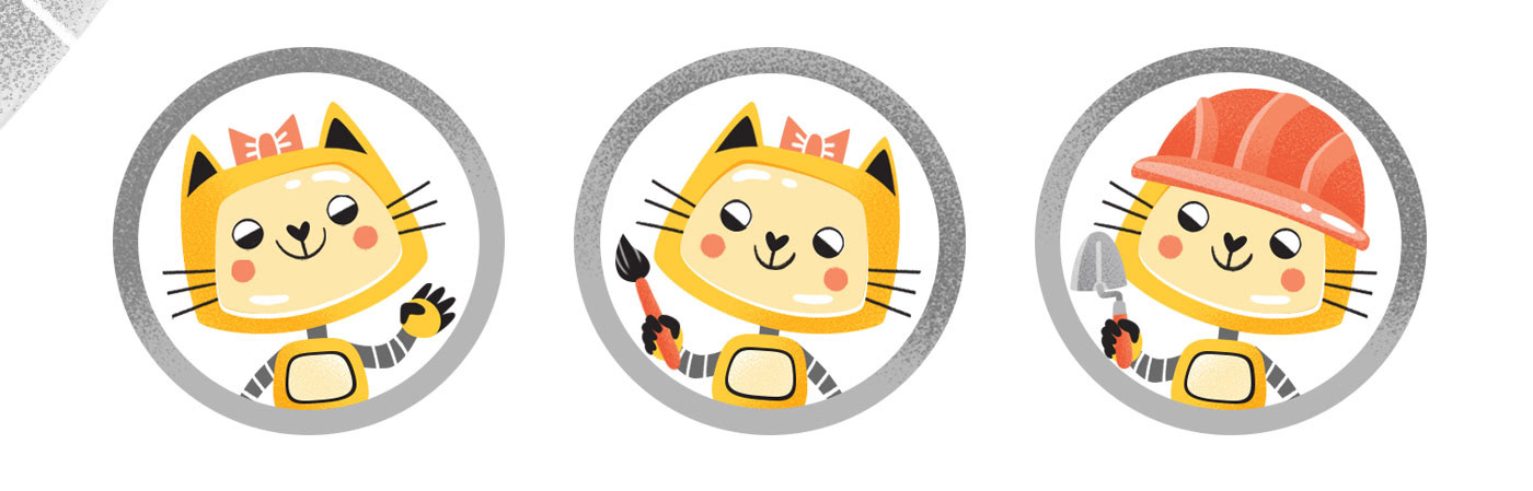 Робот-кошка Ева — Изображение №5 — Брендинг, Иллюстрация на Dprofile