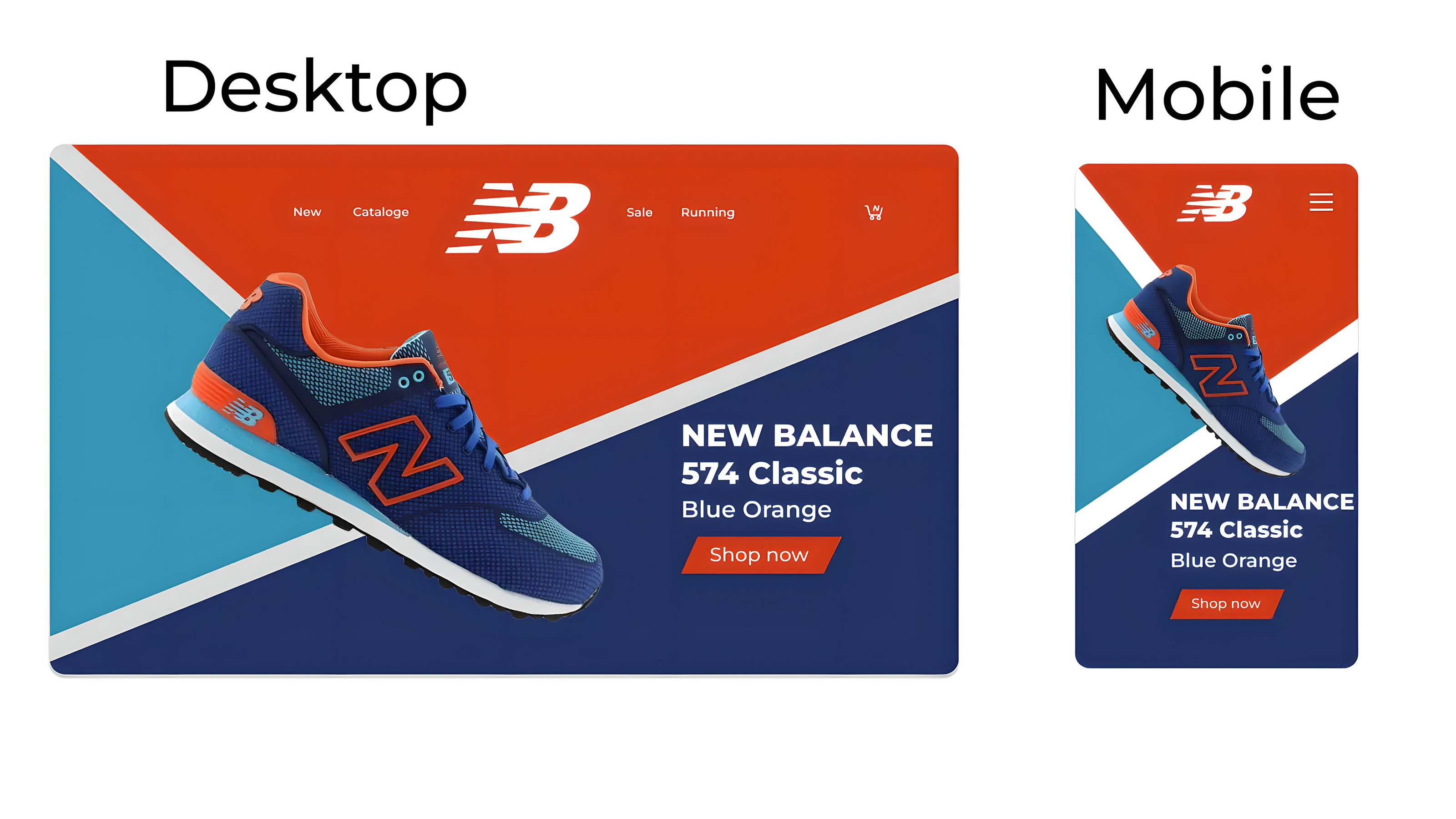 Landing Page New Balance website — Изображение №4 — Интерфейсы на Dprofile