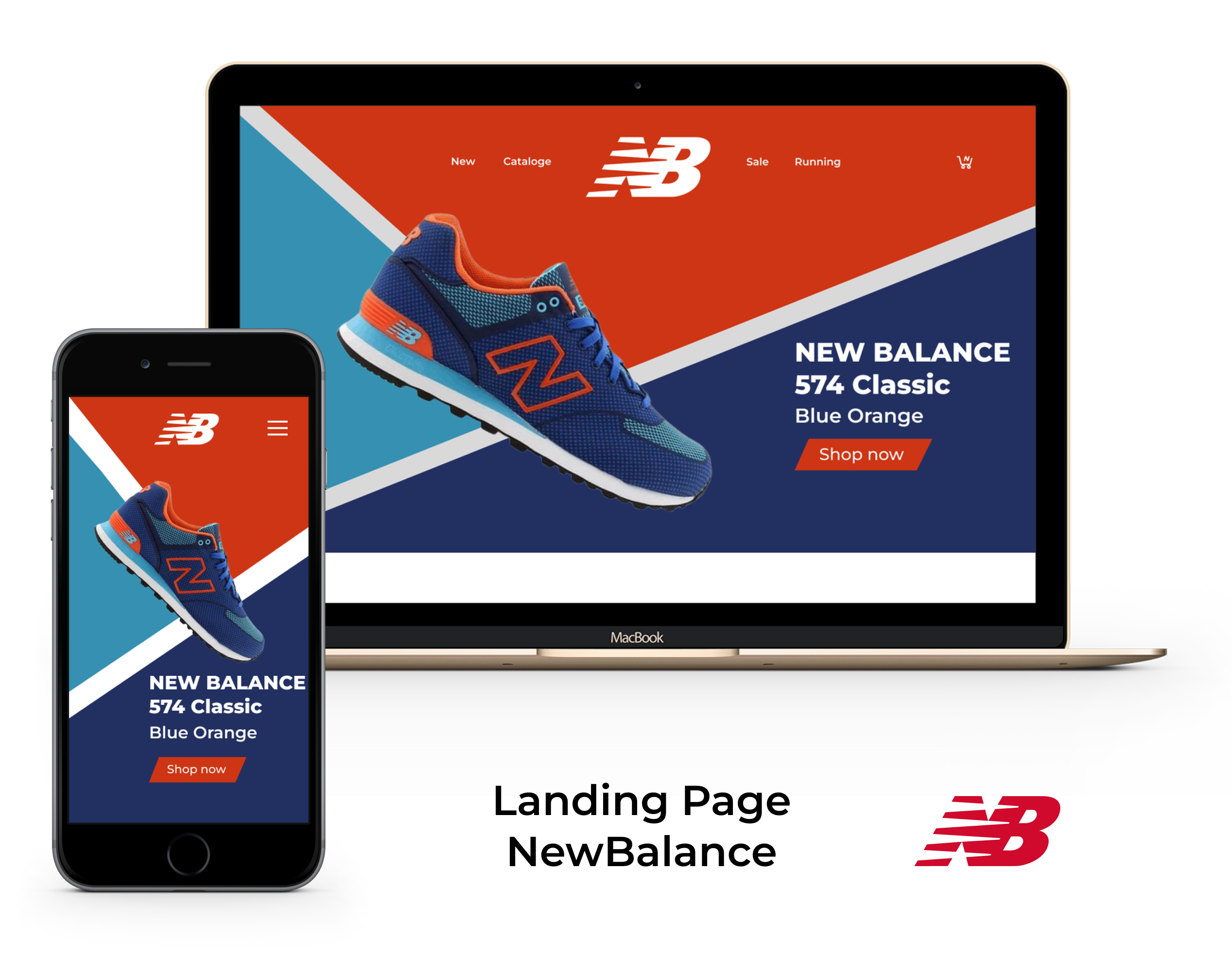 Landing Page New Balance website — Изображение №2 — Интерфейсы на Dprofile