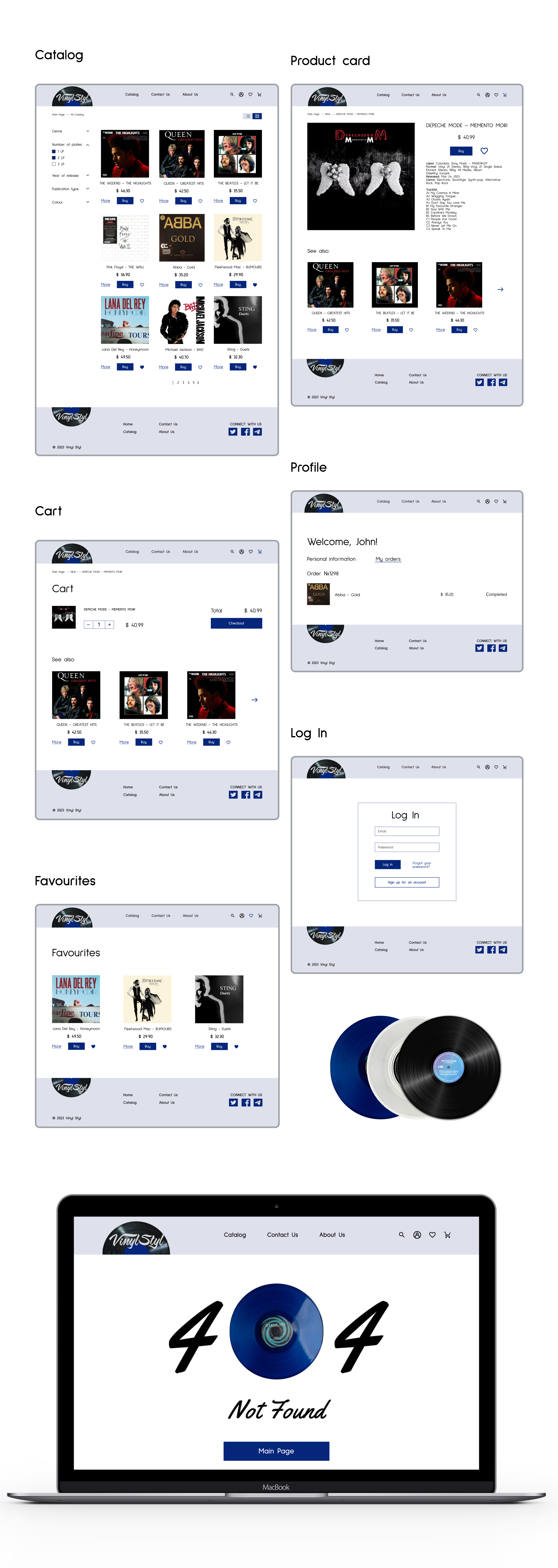 Concept online vinyl record store — Изображение №4 — Интерфейсы на Dprofile