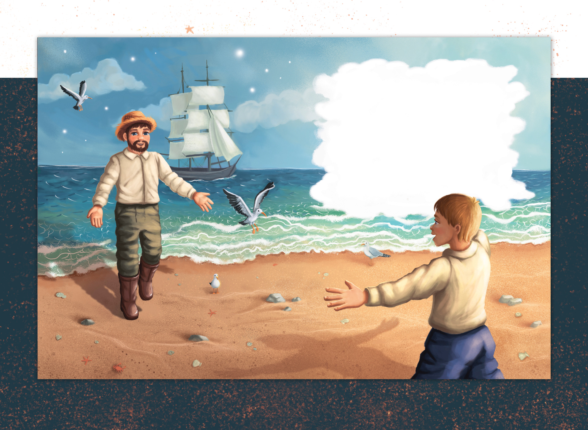 Иллюстрации для книги Феникс-Премьер "Мудрое море" — Изображение №15 — Иллюстрация, Графика на Dprofile