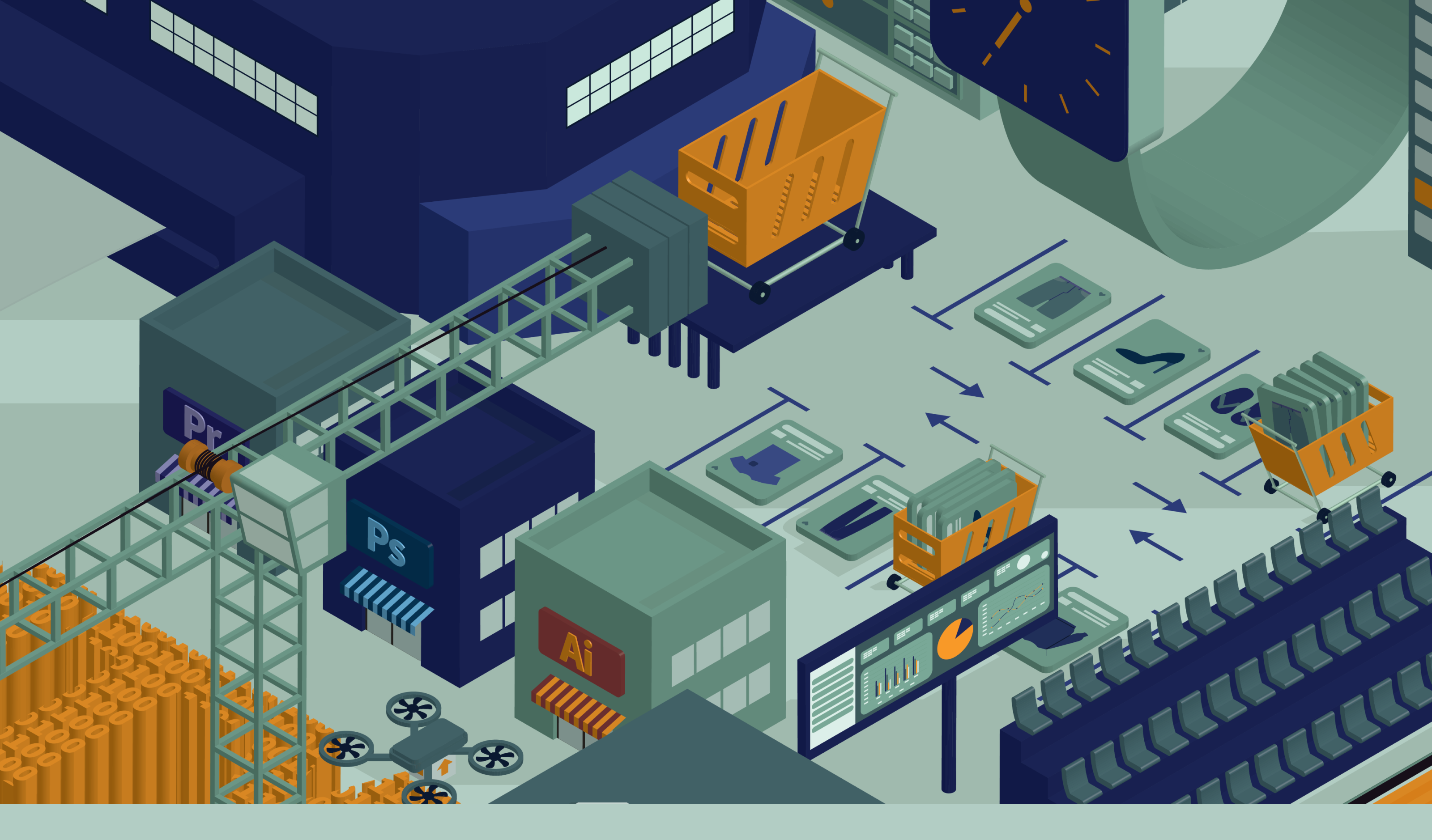 IT Isometric city — Изображение №7 — Иллюстрация на Dprofile
