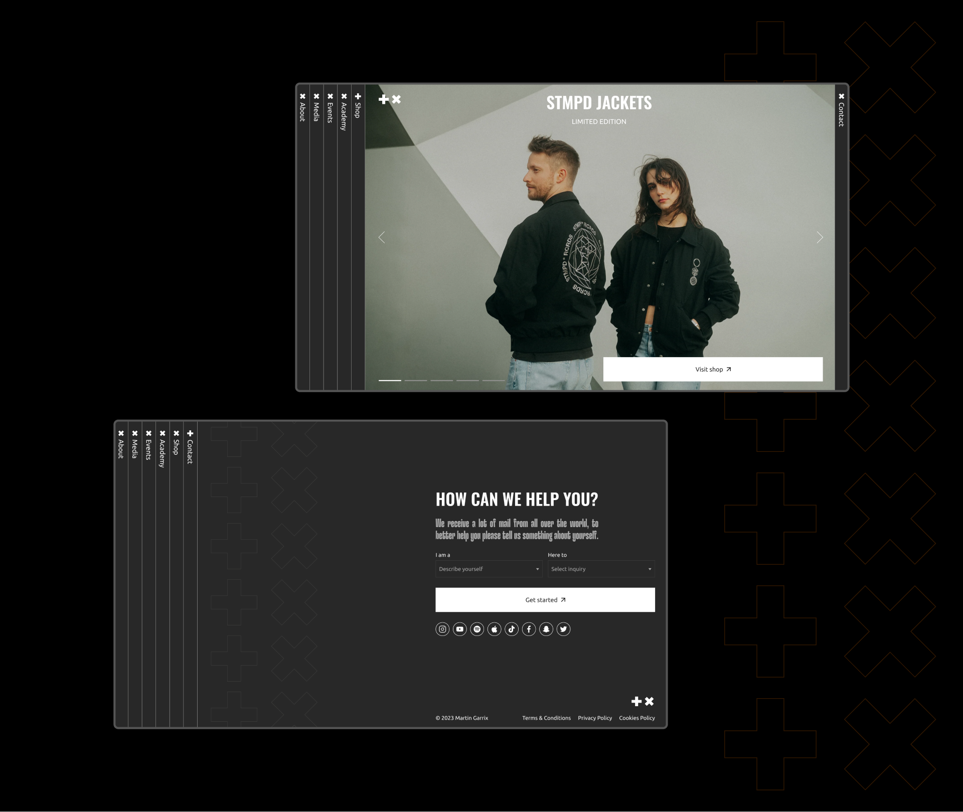 Martin Garrix | landing page — Изображение №7 — Интерфейсы на Dprofile